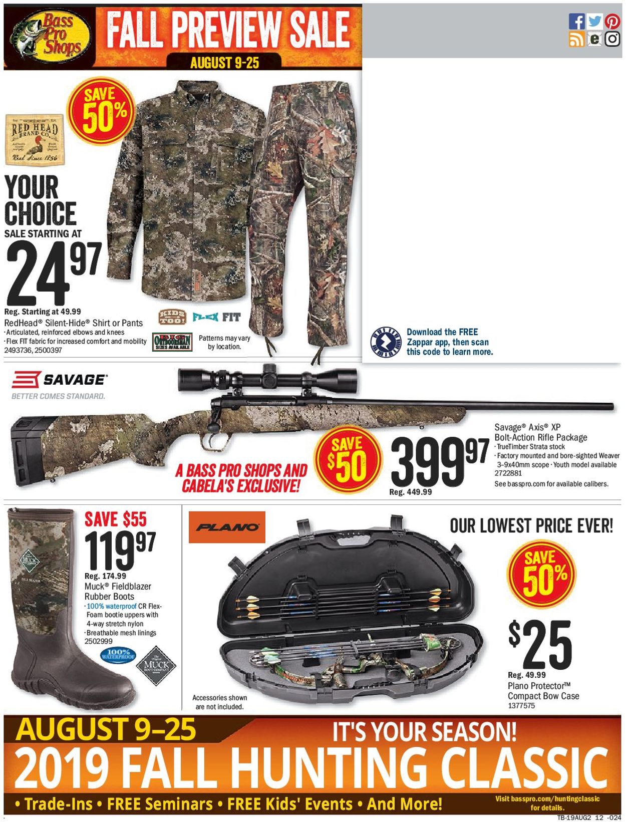 Bass Pro Flyer - 08/09-08/25/2019 (Page 12)