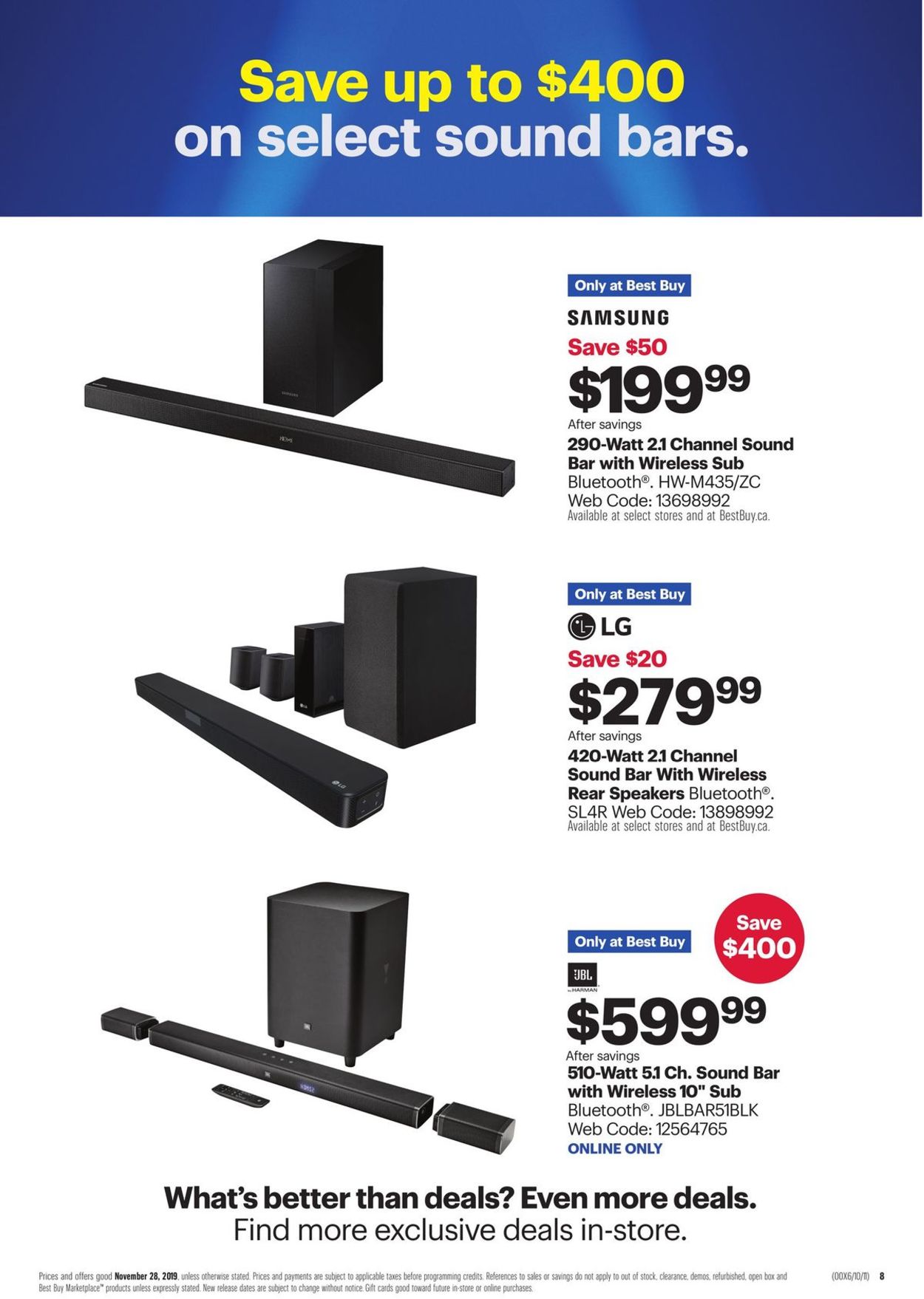 Best Buy - Early Black Friday Sale 2019 Flyer - 11/28-11/28/2019 (Page 8)