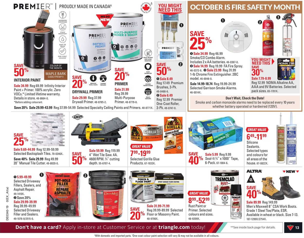 Canadian Tire Flyer - 09/27-10/03/2019 (Page 13)