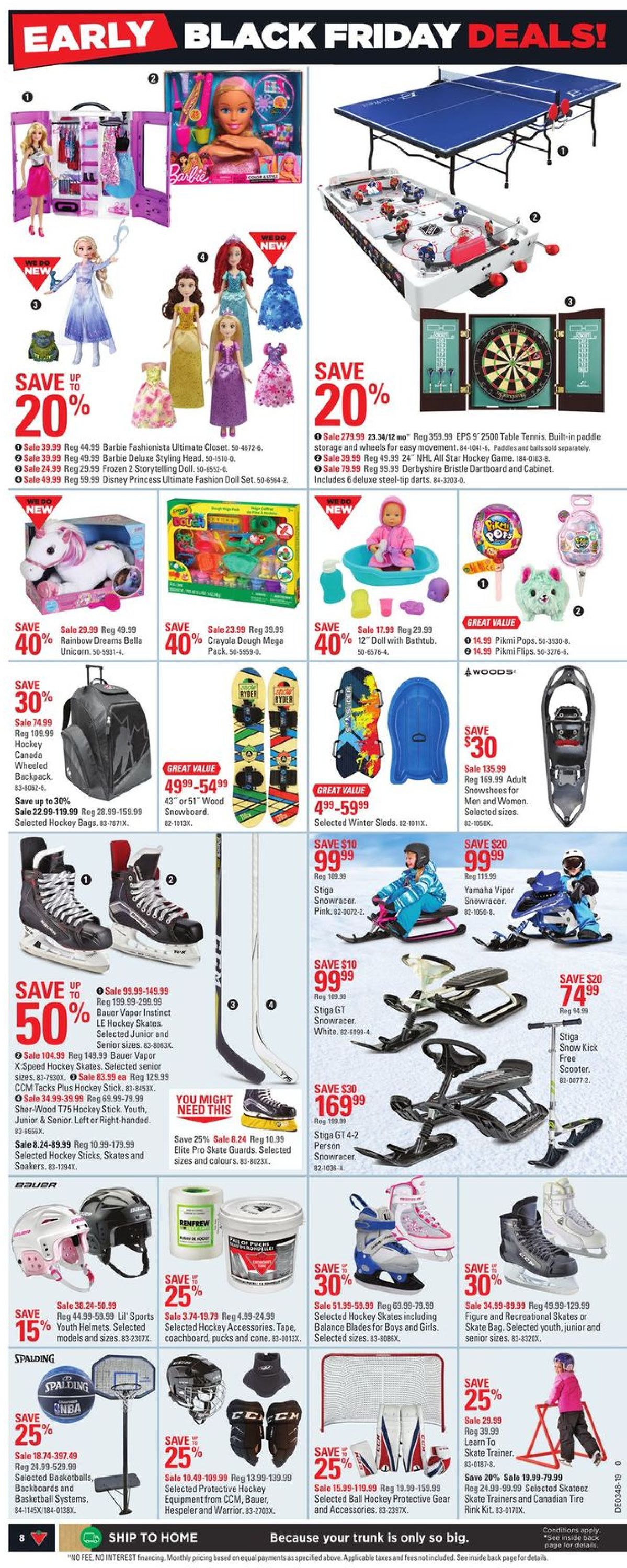 Canadian Tire EARLY BLACK FRIDAY DEALS 2019 Flyer - 11/21-11/28/2019 (Page 8)