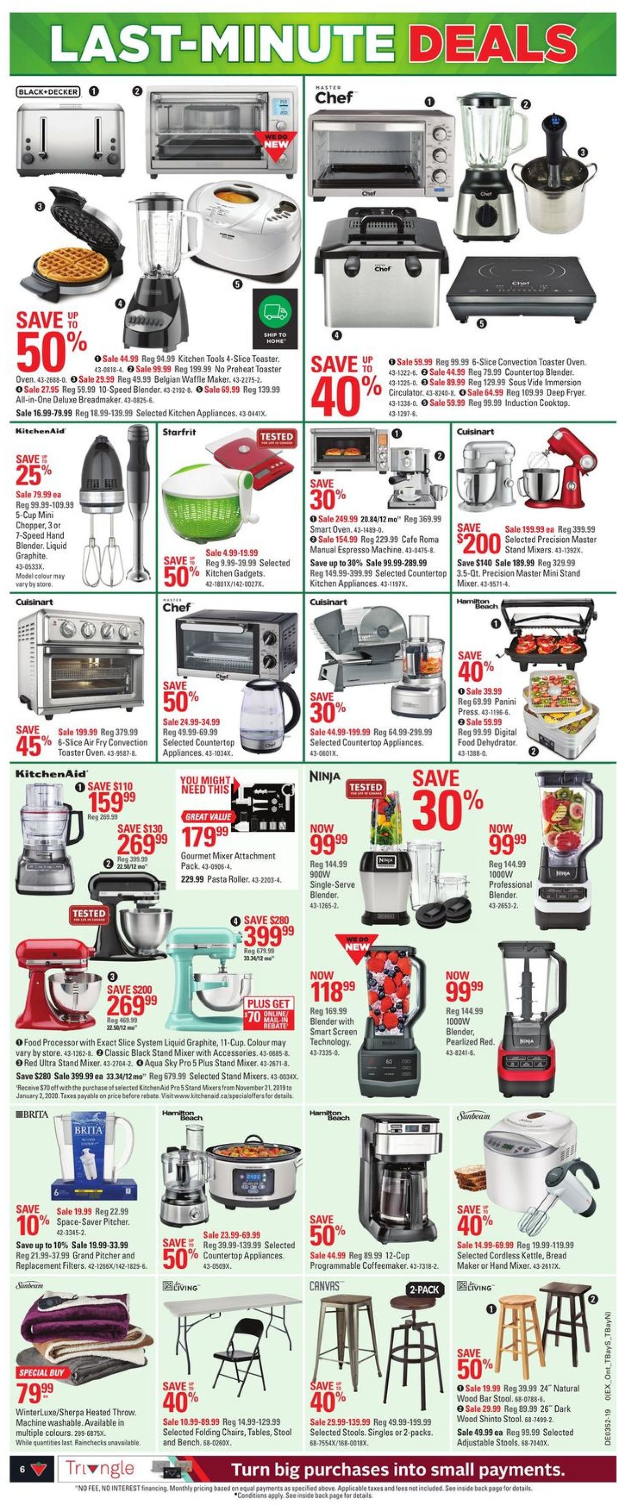 Canadian Tire Christmas Flyer 2019 Flyer - 12/19-12/26/2019 (Page 6)