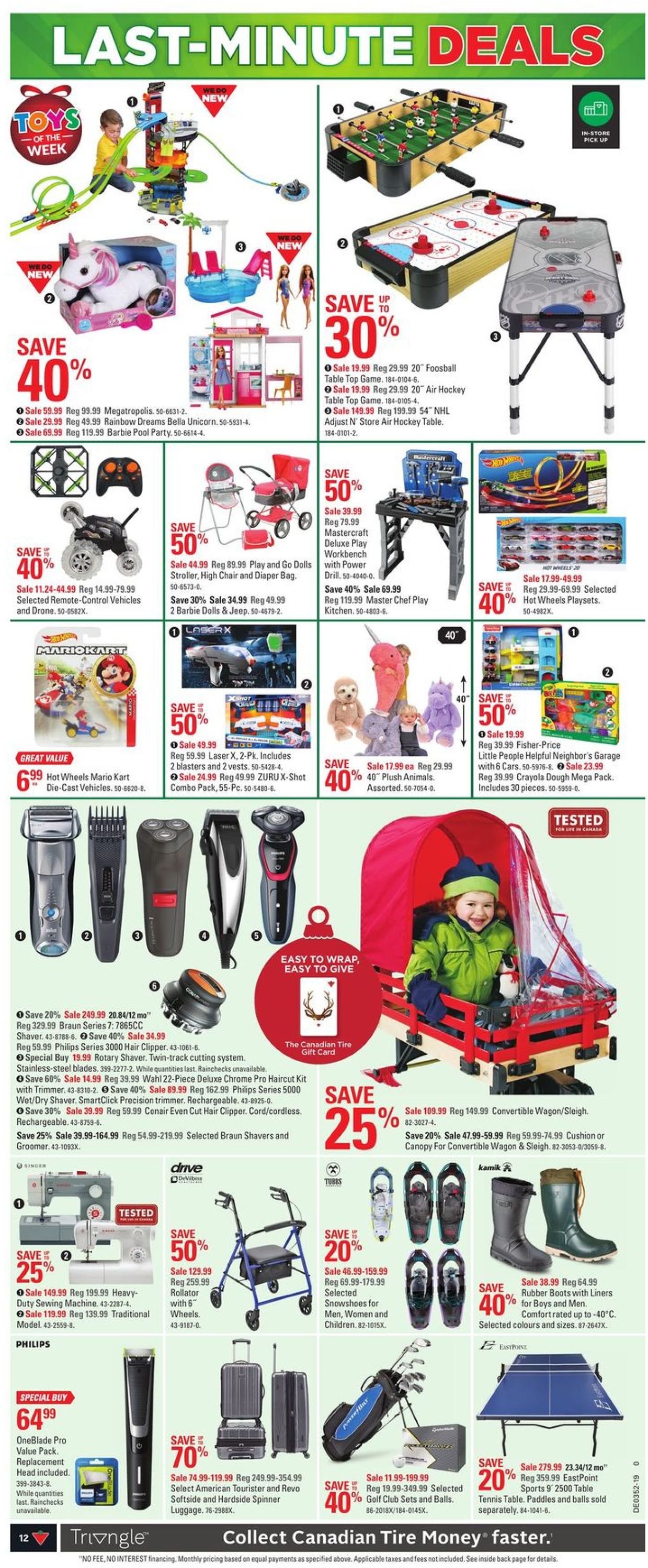 Canadian Tire Christmas Flyer 2019 Flyer - 12/19-12/26/2019 (Page 12)