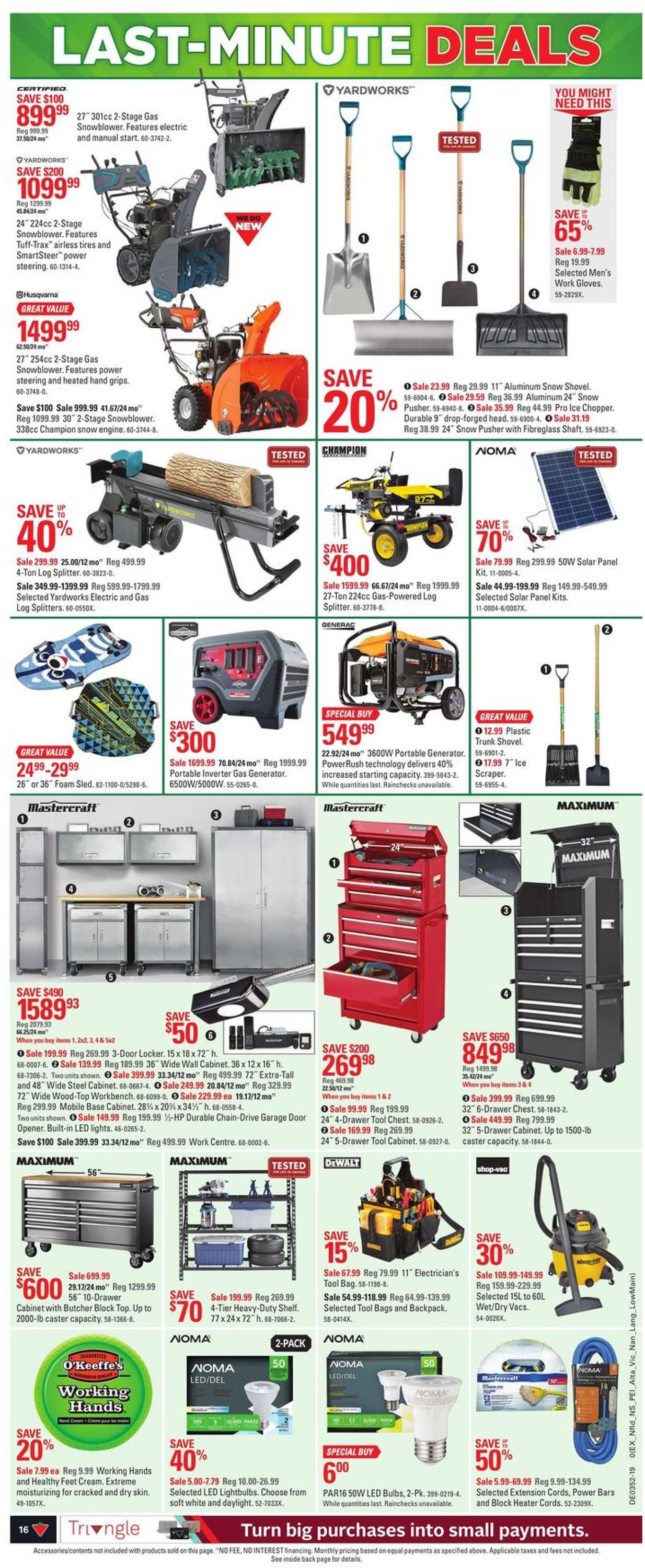 Canadian Tire Christmas Flyer 2019 Flyer - 12/19-12/26/2019 (Page 16)