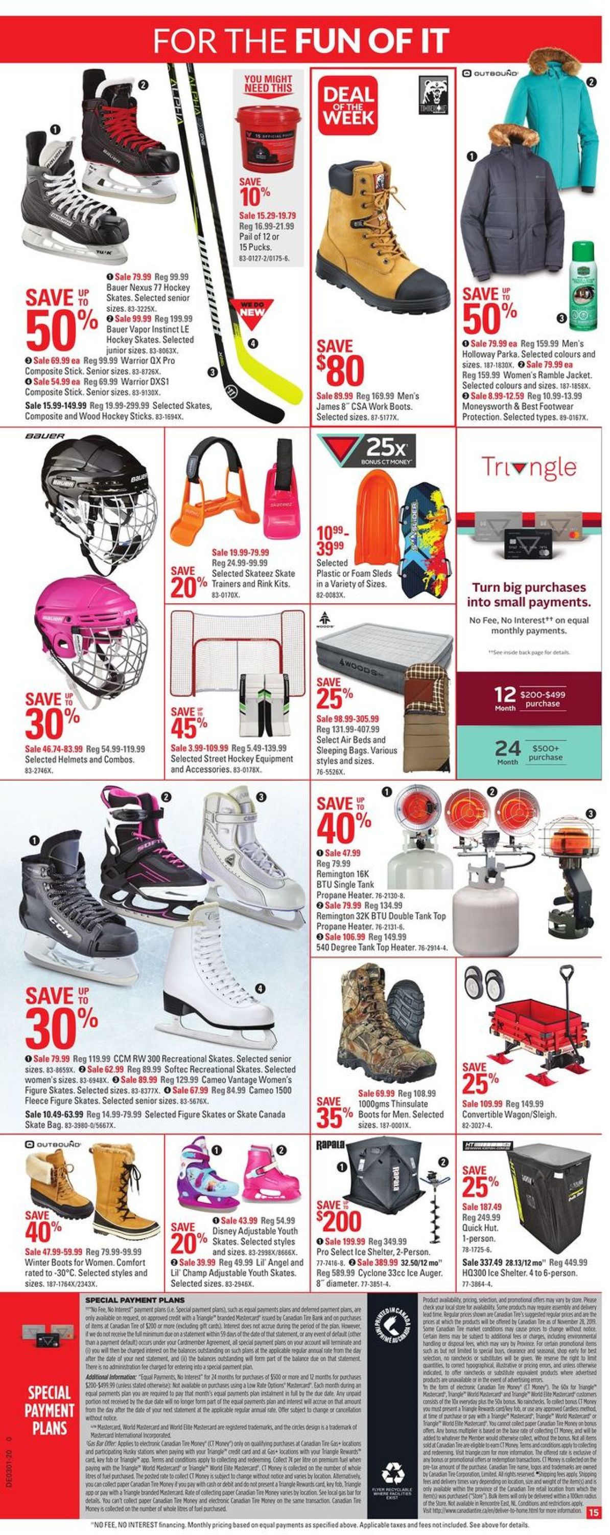 Canadian Tire - Christmas Flyer 2019 Flyer - 12/26-01/02/2020 (Page 15)