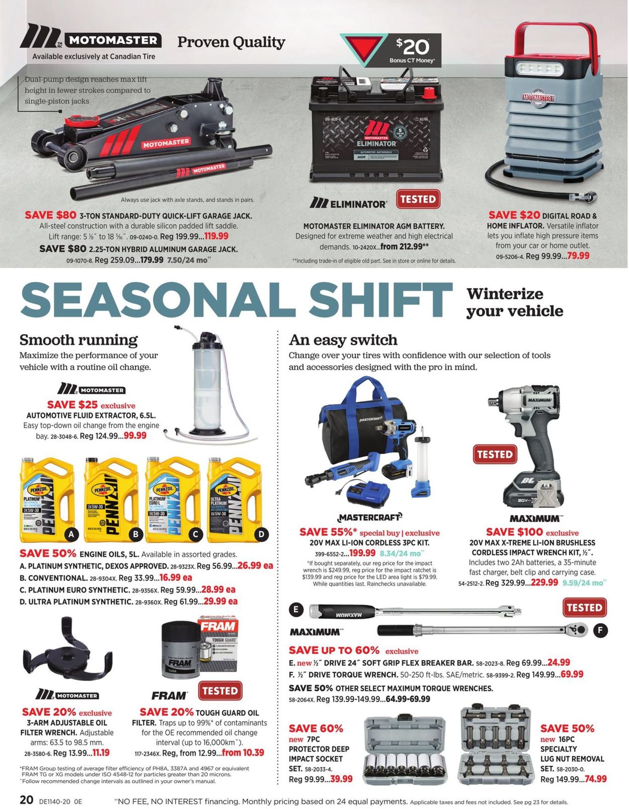 Canadian Tire Flyer - 09/25-10/15/2020 (Page 20)