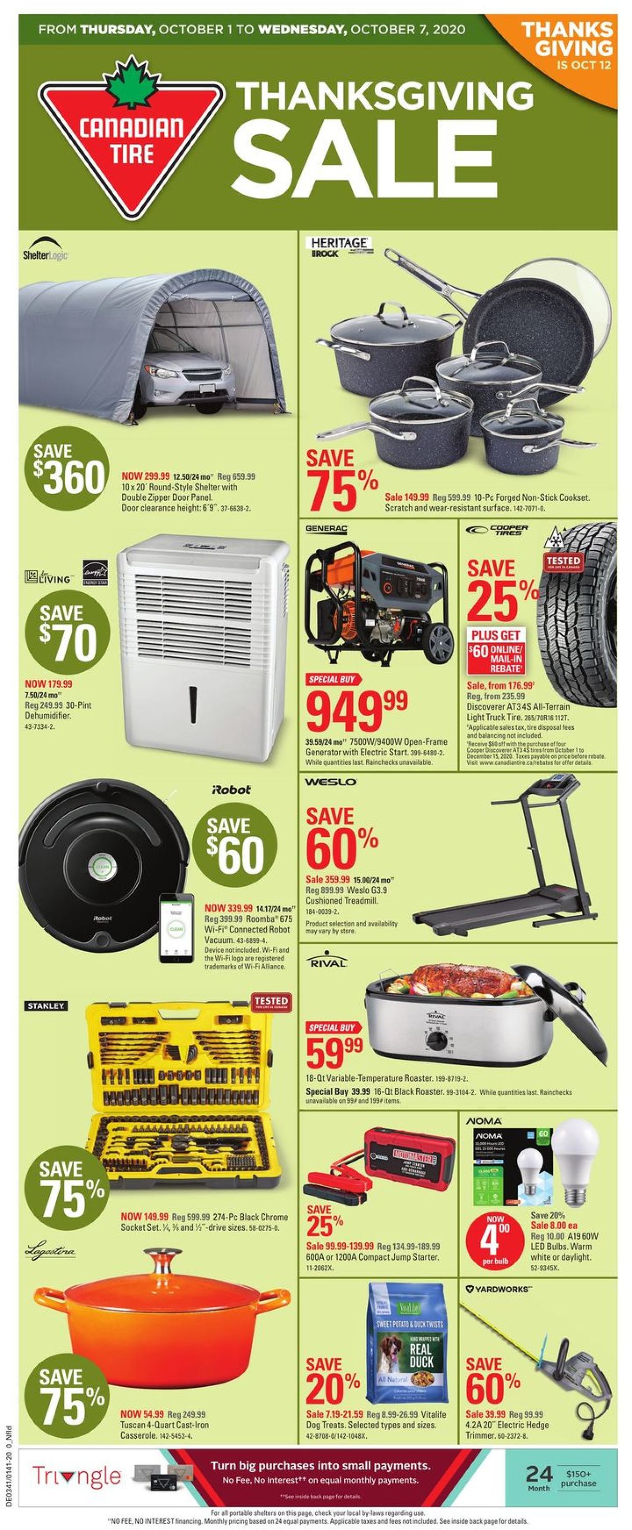 Canadian Tire Flyer - 10/01-10/07/2020
