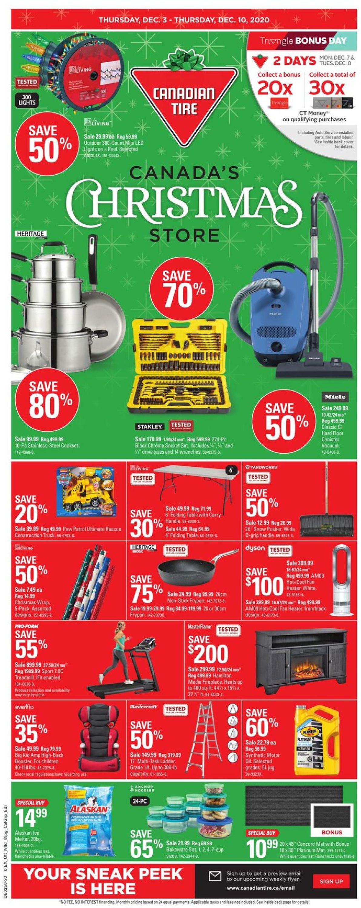 Canadian Tire Christmas Store 2020 Flyer - 12/03-12/10/2020
