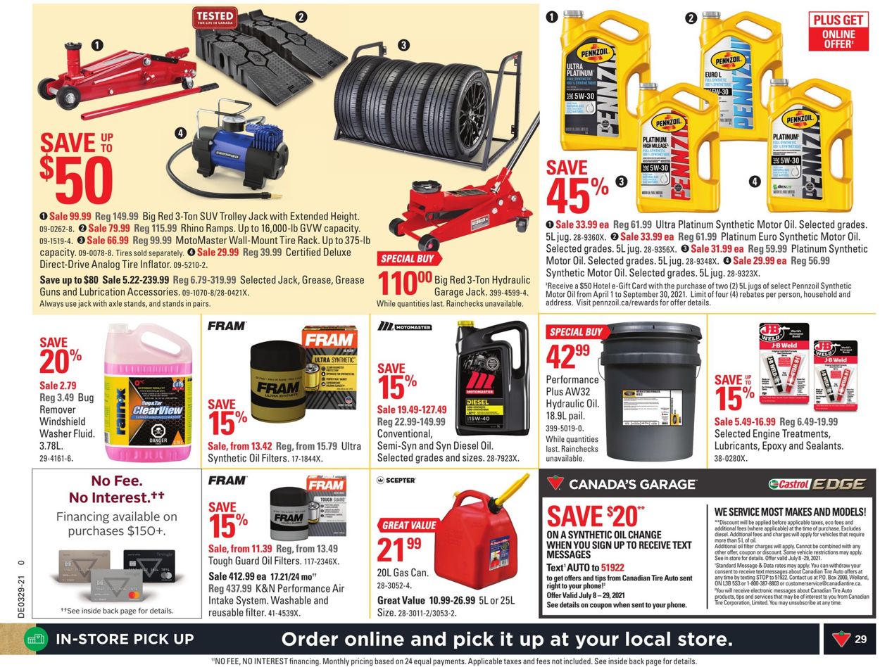 Canadian Tire Flyer - 07/16-07/22/2021 (Page 33)