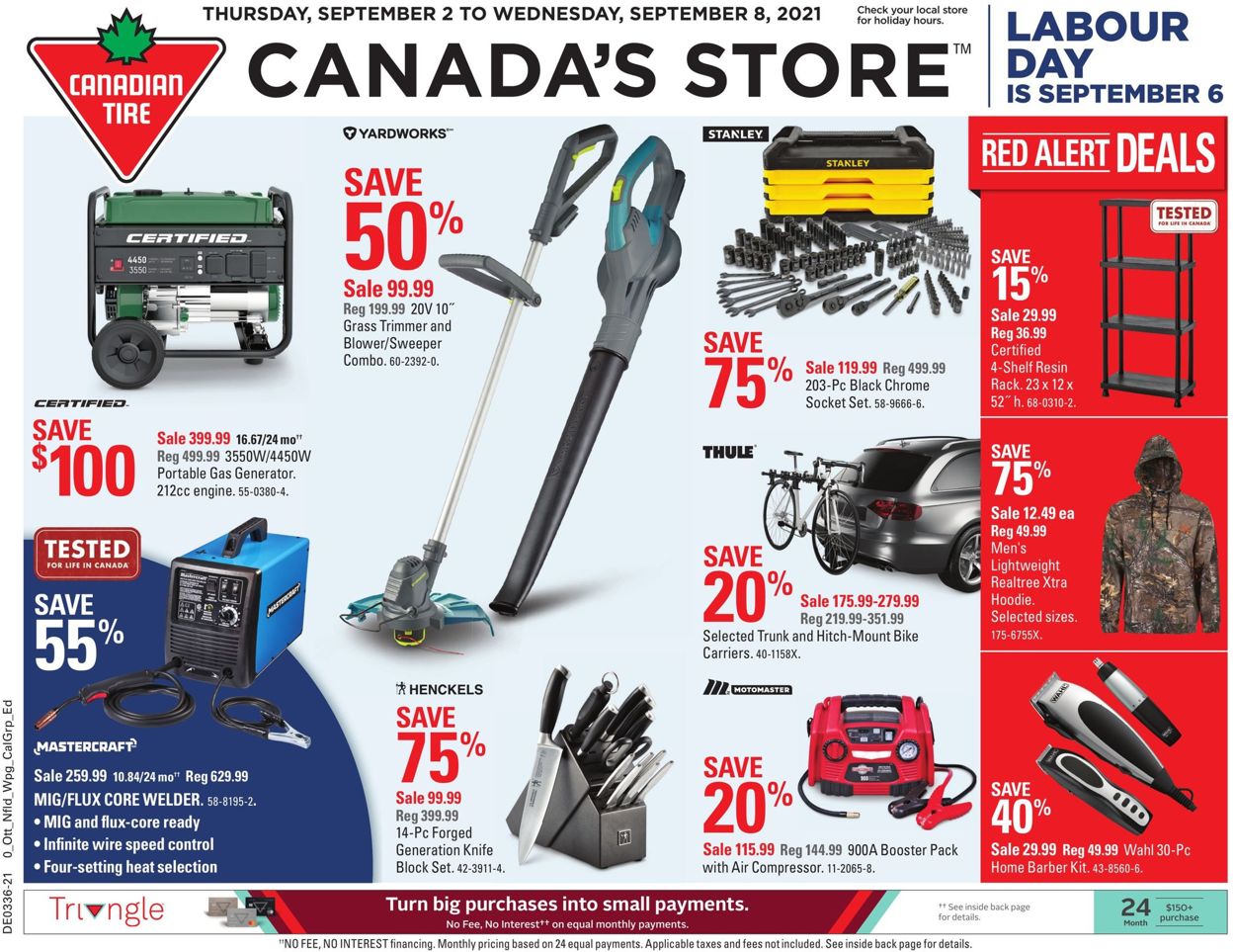 Canadian Tire Flyer - 09/02-09/08/2021