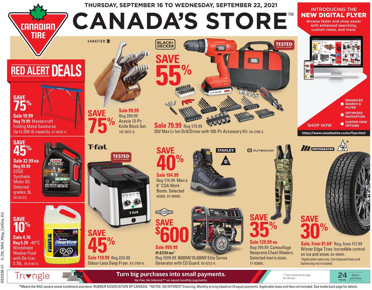 Canadian Tire Flyer - 09/16-09/22/2021