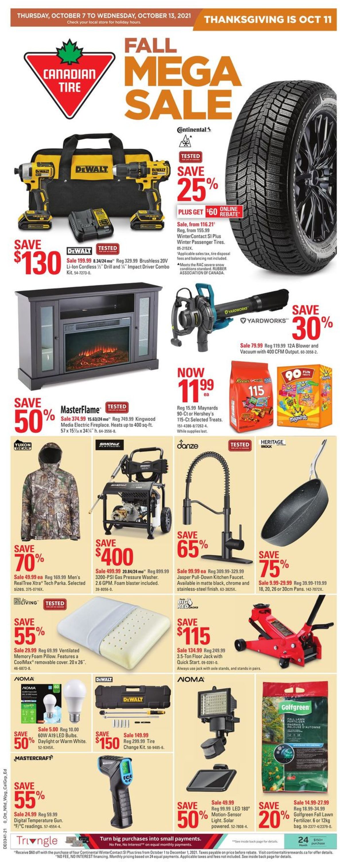 Canadian Tire Flyer - 10/07-10/13/2021