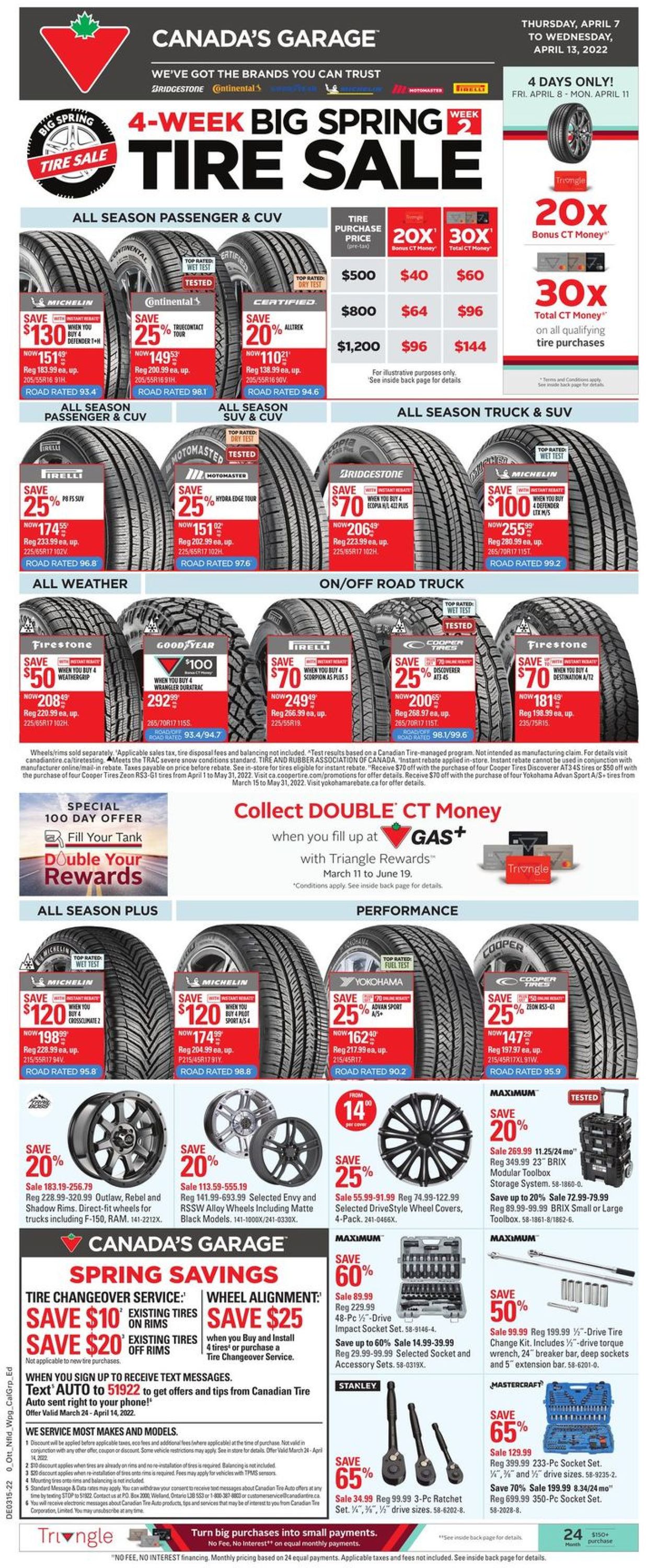 Canadian Tire Flyer - 04/07-04/13/2022