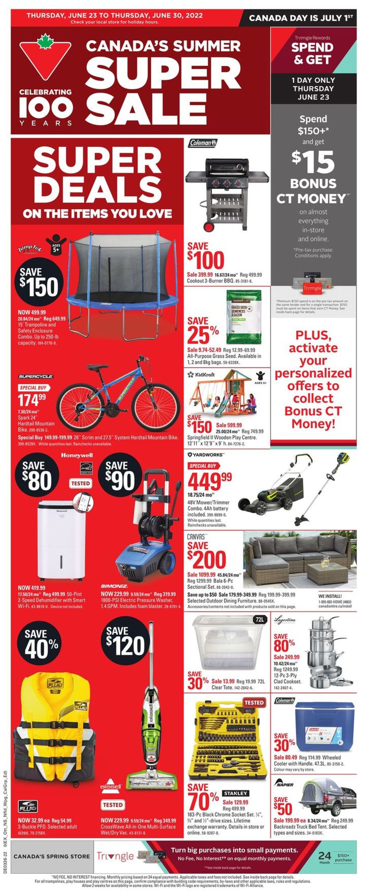 Canadian Tire Flyer - 06/23-06/30/2022