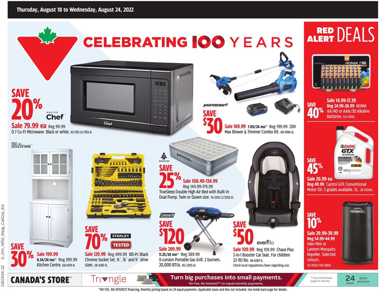 Canadian Tire Flyer - 08/18-08/24/2022