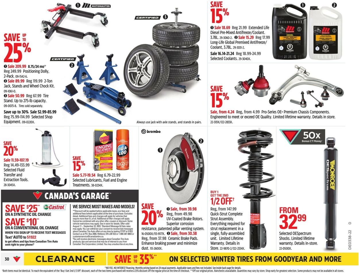 Canadian Tire Flyer - 09/15-09/21/2022 (Page 38)