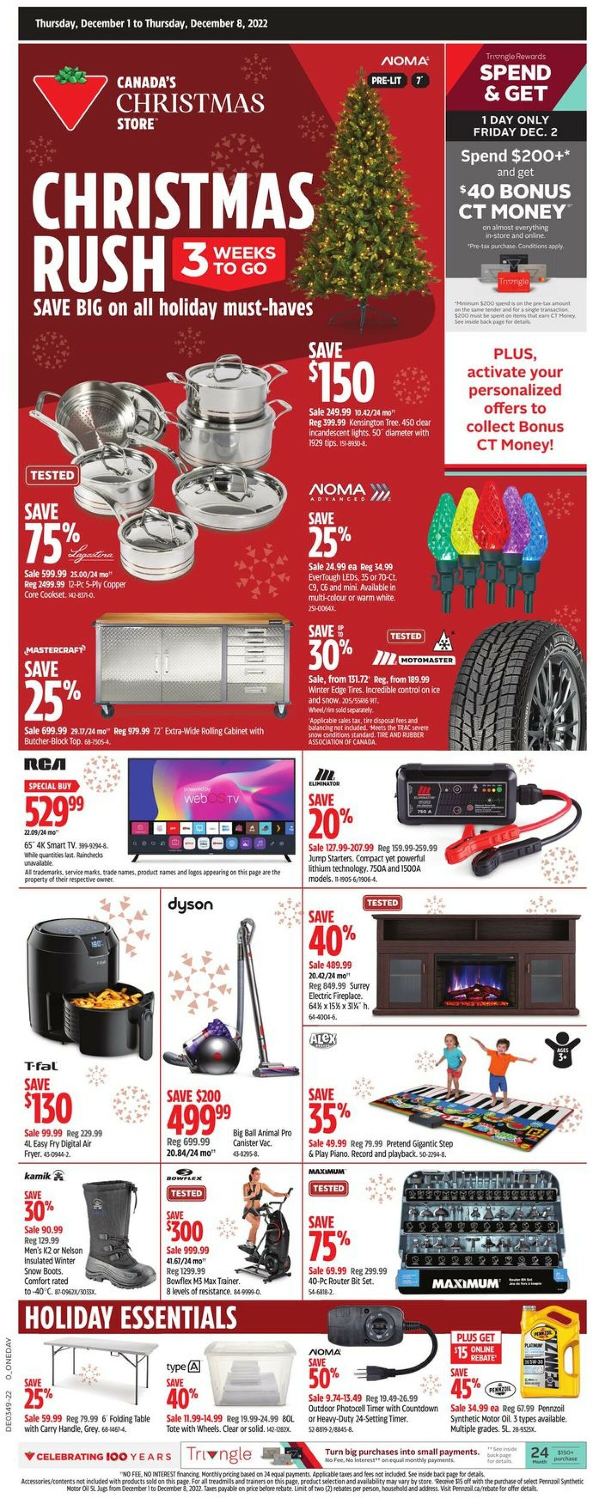 Canadian Tire Flyer - 12/01-12/08/2022