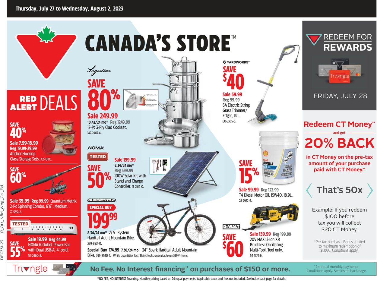 Canadian Tire Flyer - 07/27-08/02/2023