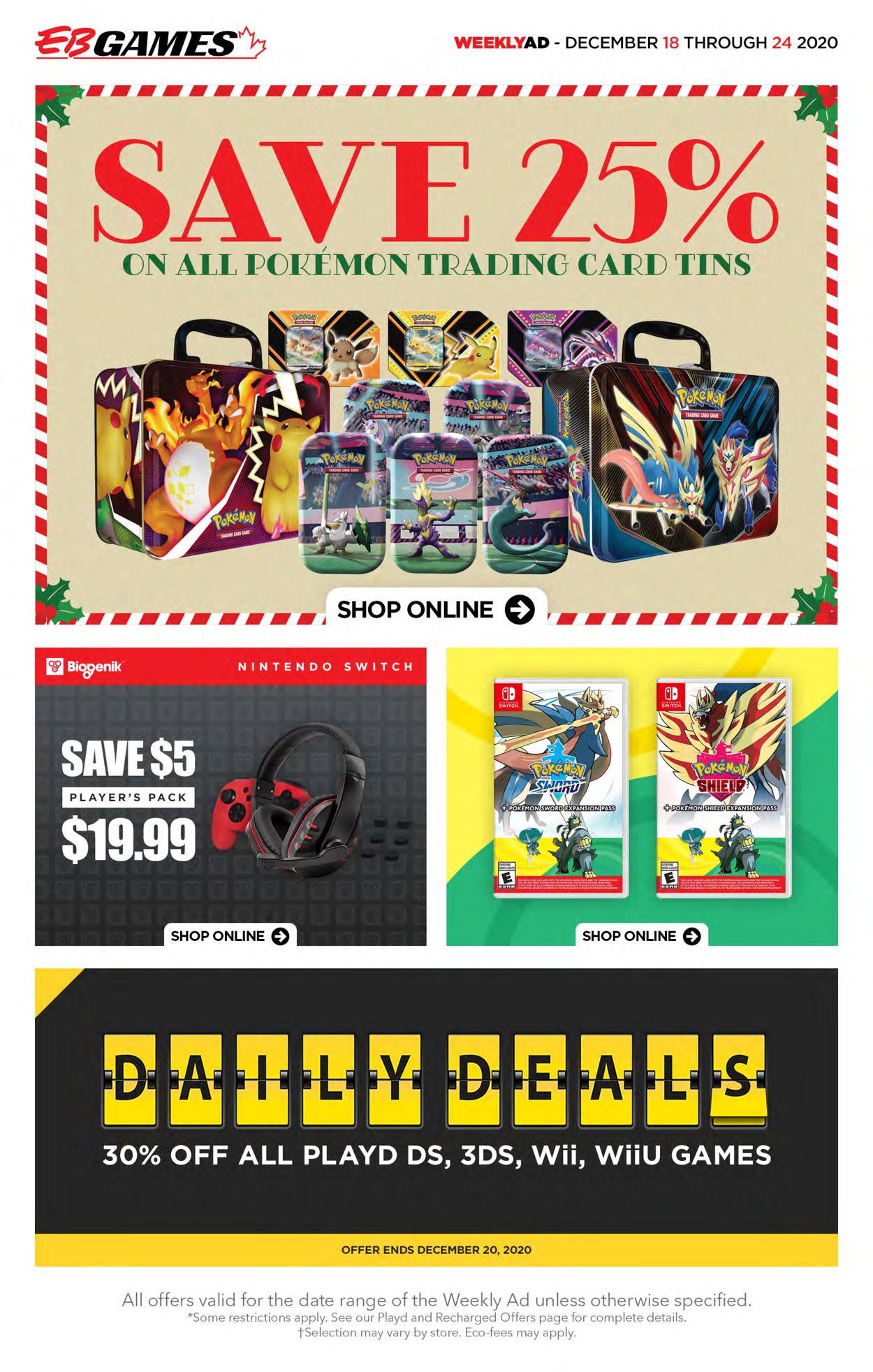 EB Games - Christmas 2020 Flyer - 12/18-12/24/2020