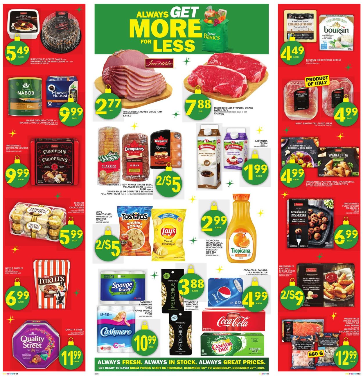 Food Basics CHRISTMAS 2021 Flyer - 12/16-12/22/2021 (Page 3)