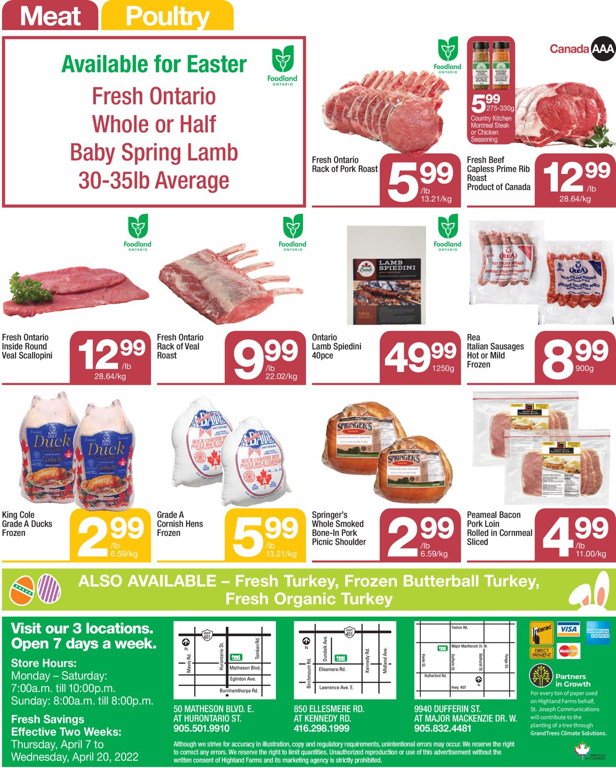 Highland Farms EASTER 2022 Flyer - 04/07-04/20/2022 (Page 8)