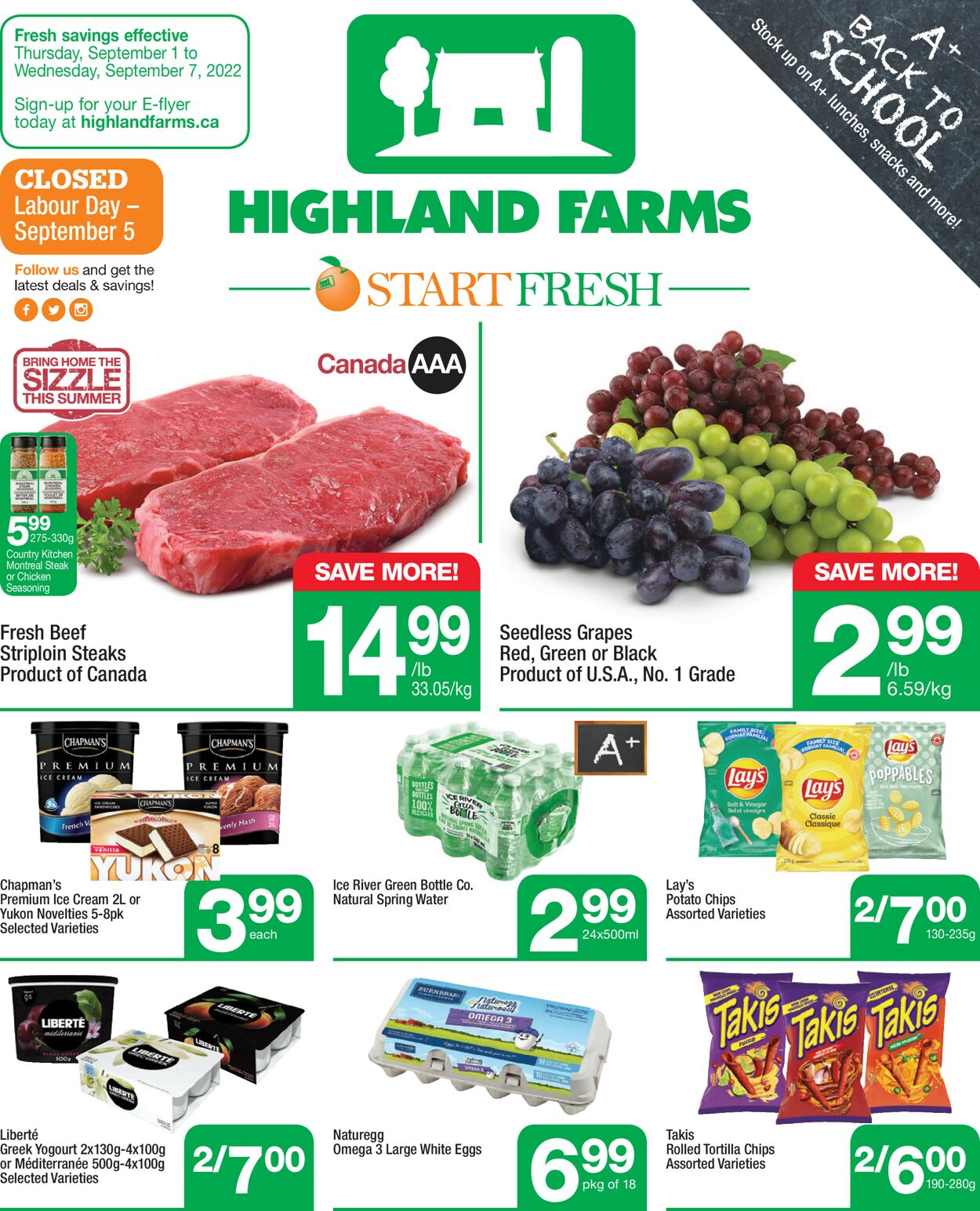Highland Farms Flyer - 09/01-09/07/2022