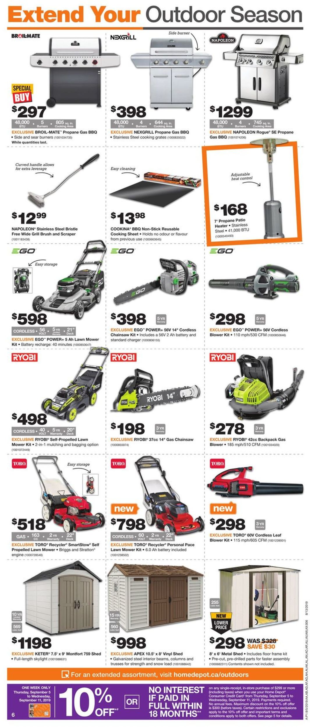 Home Depot Flyer - 09/05-09/11/2019 (Page 7)