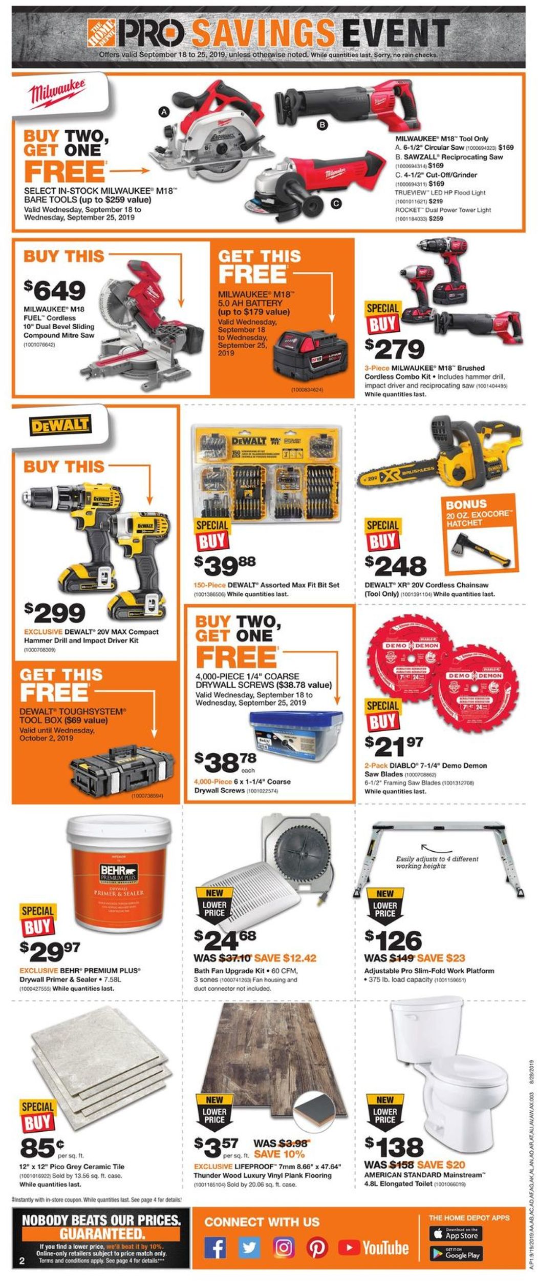 Home Depot Flyer - 09/19-09/25/2019 (Page 2)