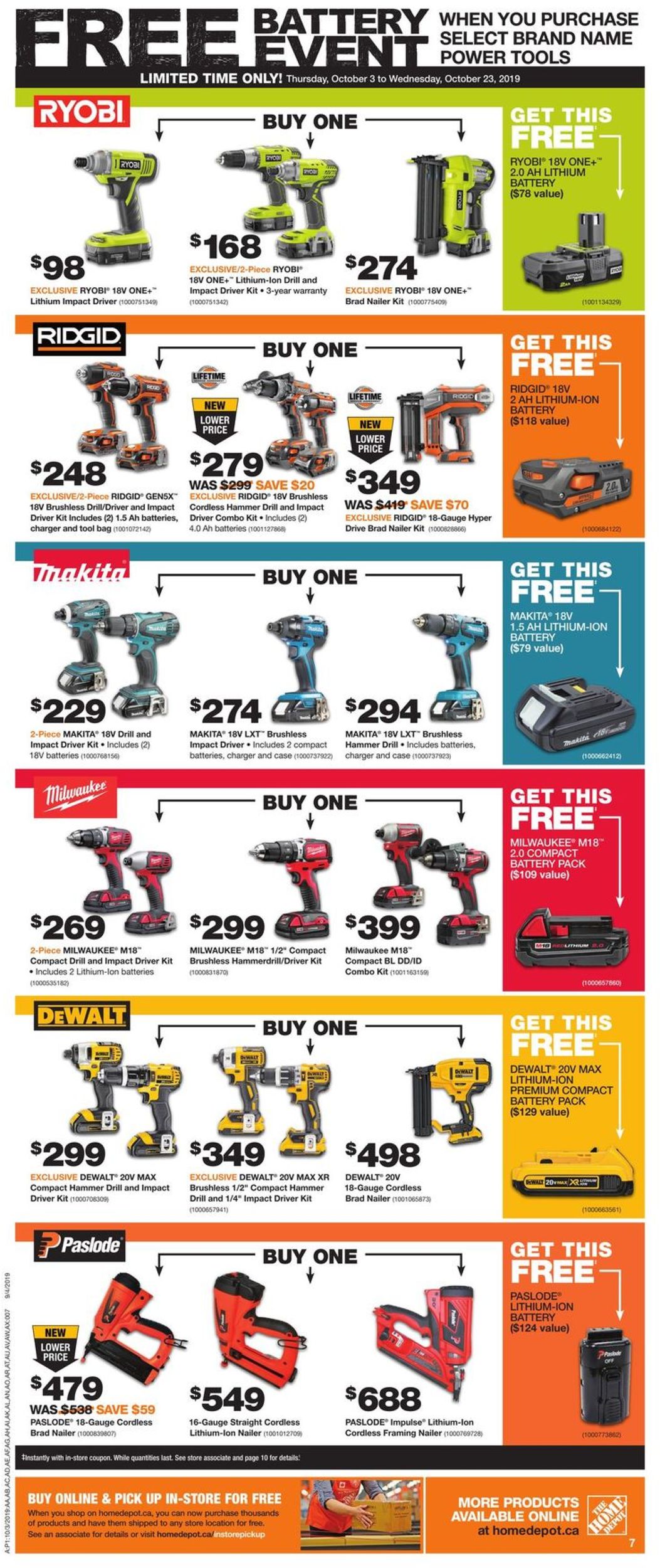 Home Depot Flyer - 10/03-10/09/2019 (Page 8)