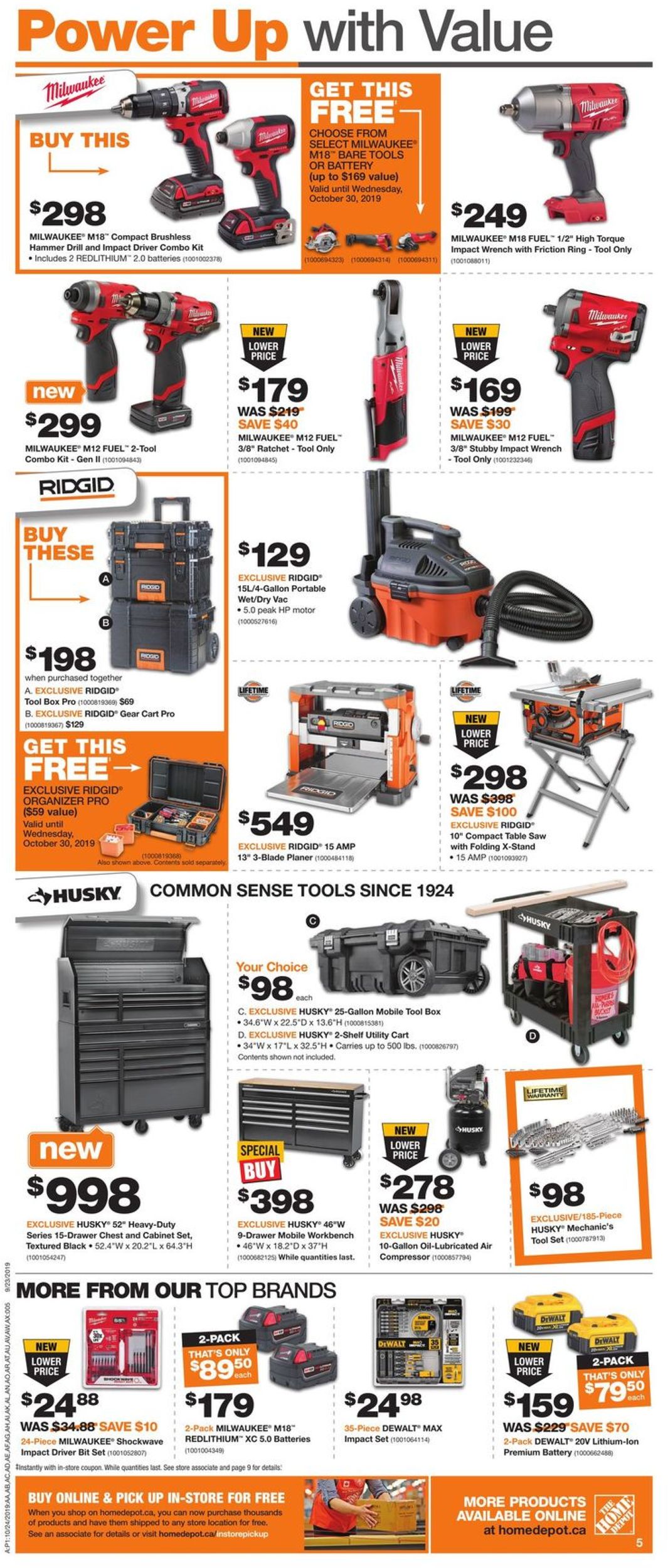 Home Depot Flyer - 10/24-10/30/2019 (Page 6)