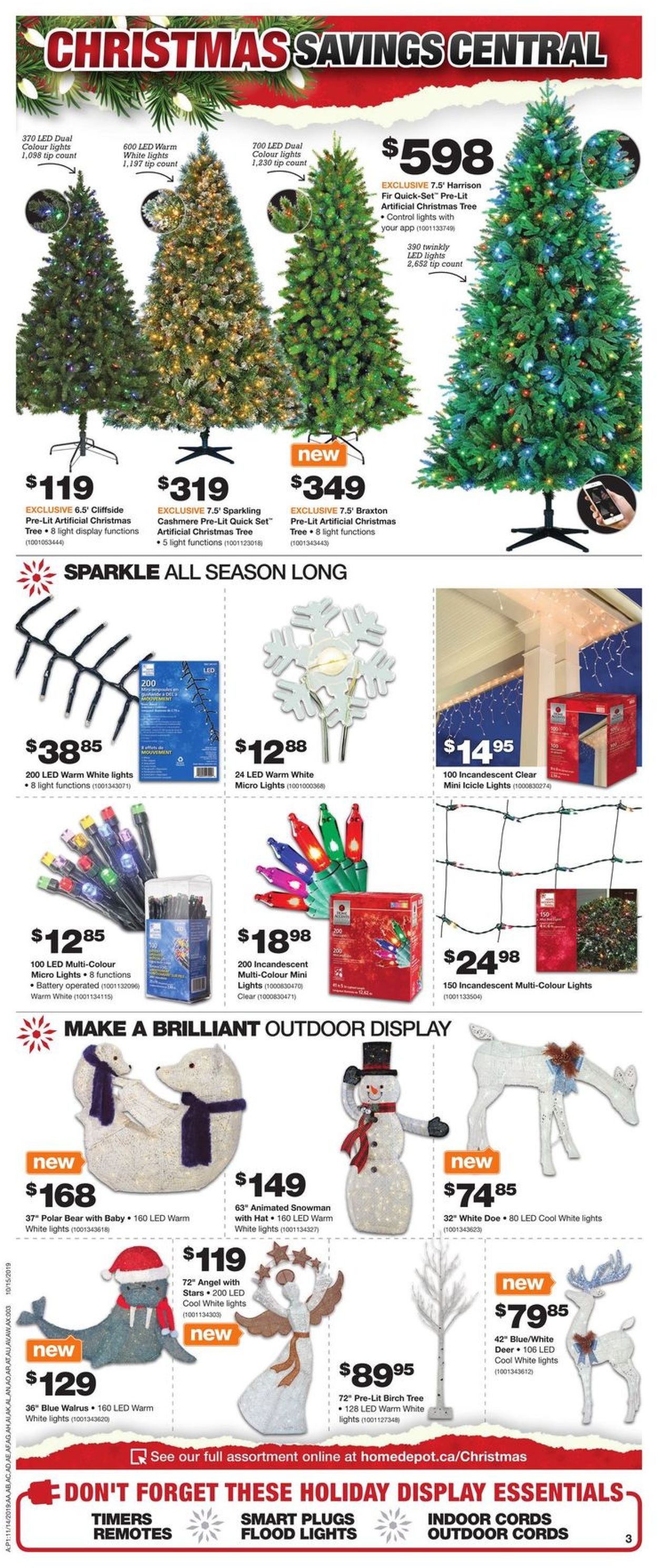 Home Depot - PRE BLACK FRIDAY 2019 & Christmas Savings Flyer Flyer - 11/14-11/20/2019 (Page 4)