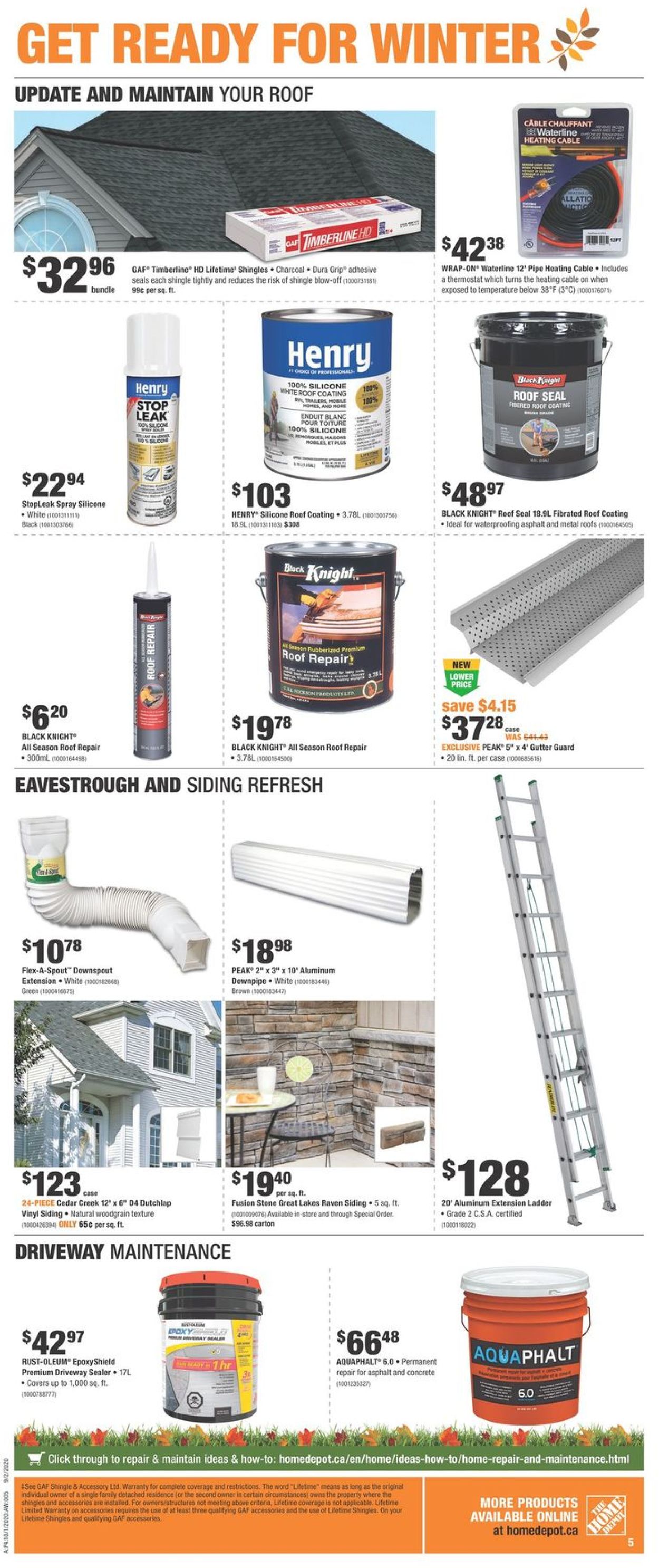 Home Depot Flyer - 10/01-10/07/2020 (Page 5)