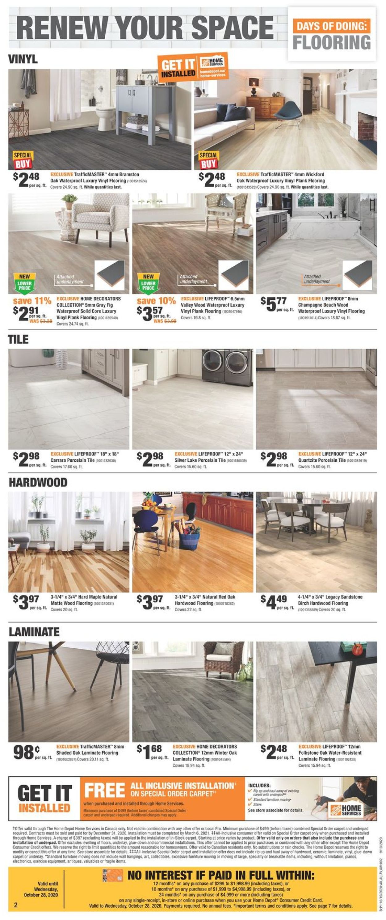 Home Depot Flyer - 10/15-10/21/2020 (Page 2)
