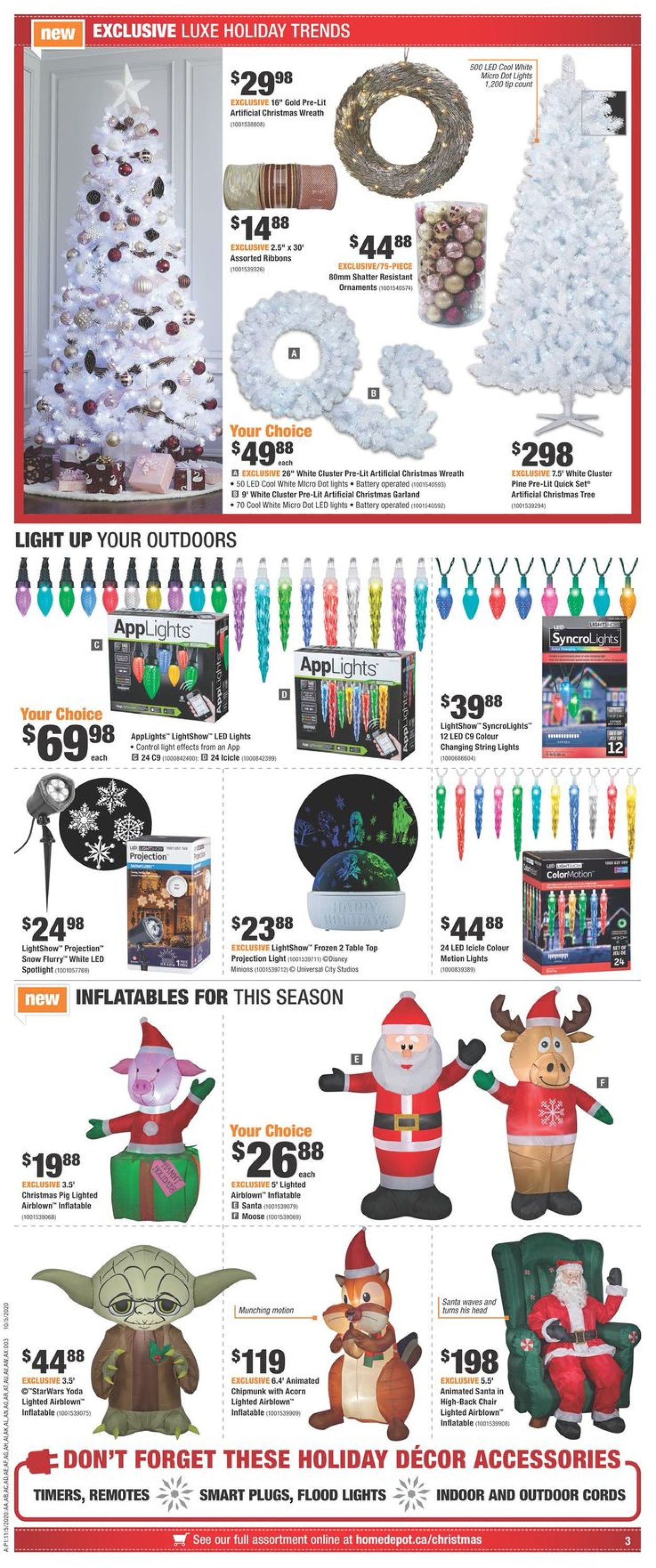 Home Depot - Christmas 2020 Flyer - 11/05-11/11/2020 (Page 3)