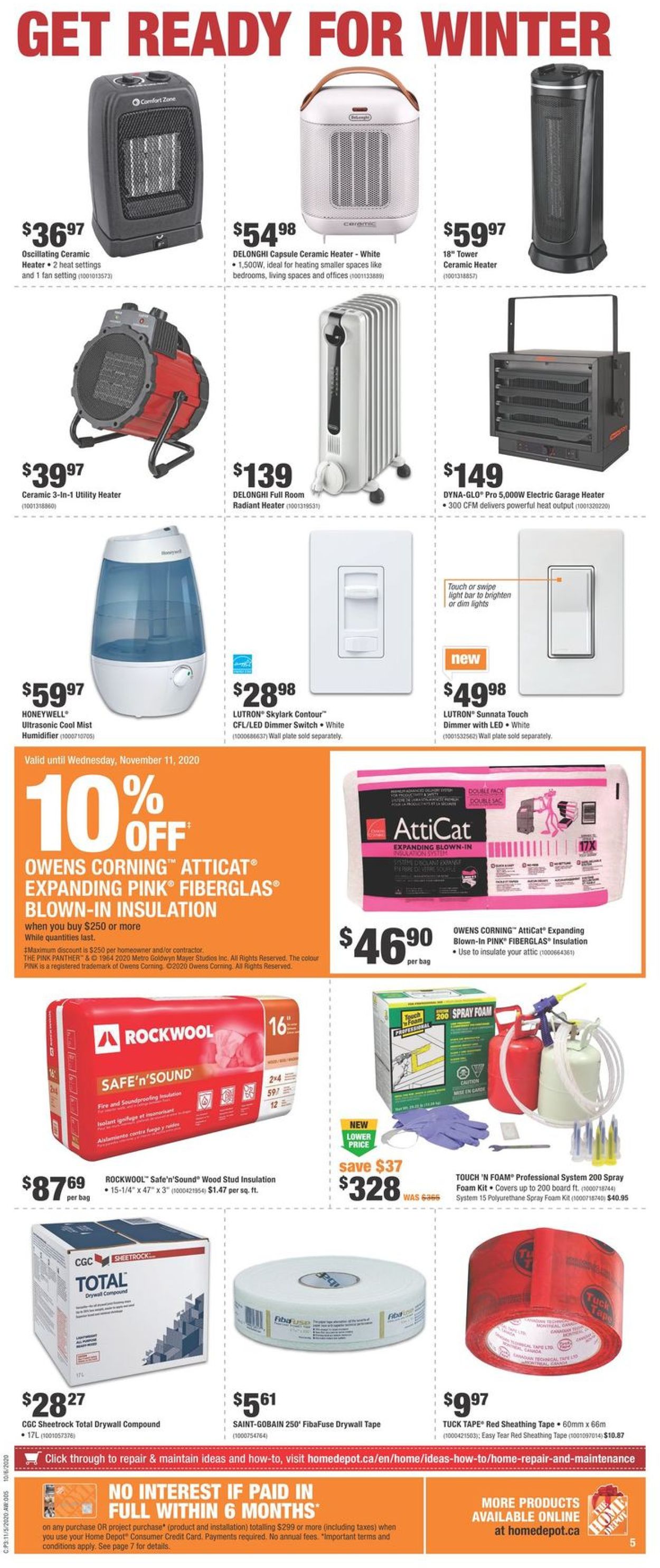 Home Depot - Christmas 2020 Flyer - 11/05-11/11/2020 (Page 5)