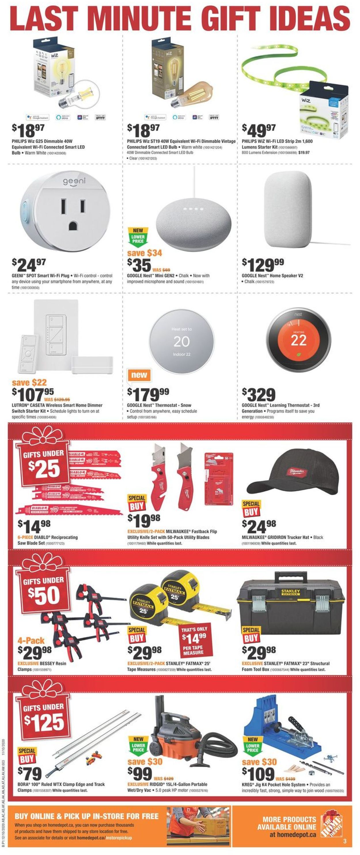 Home Depot - Holiday 2020 Flyer - 12/10-12/16/2020 (Page 3)