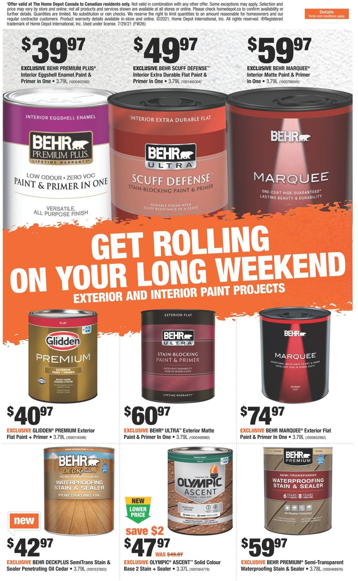 Home Depot Flyer - 07/29-08/04/2021 (Page 20)