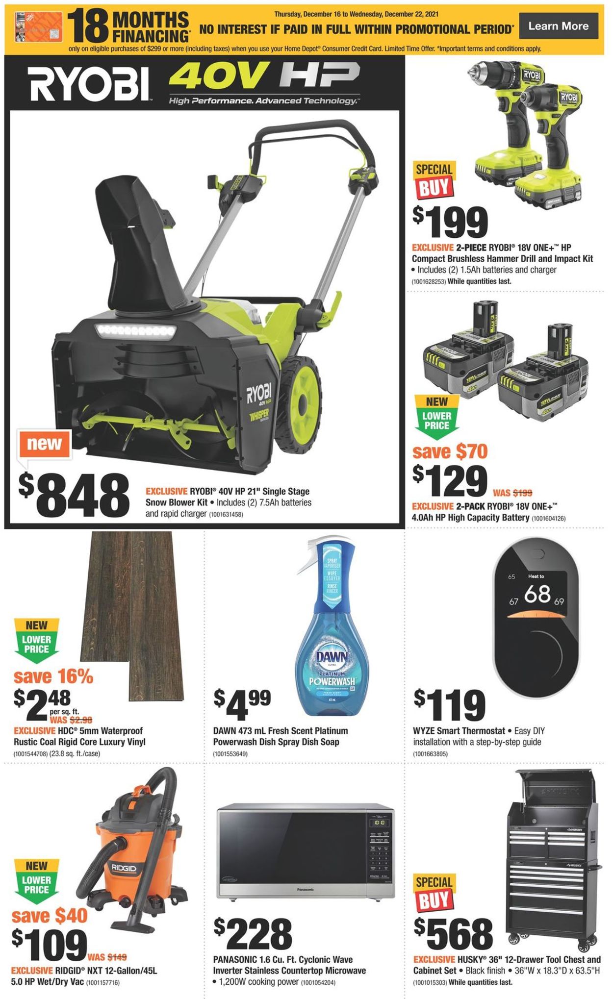 Home Depot HOLIDAYS 2021 Flyer - 12/16-12/22/2021 (Page 2)