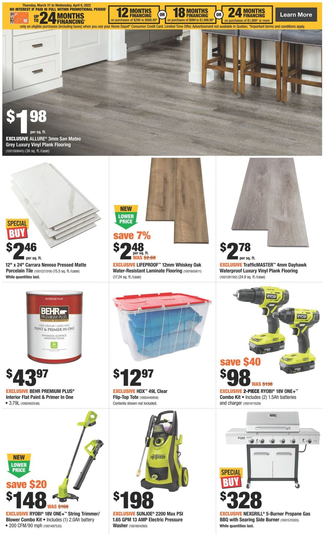 Home Depot Flyer - 03/31-04/06/2022 (Page 2)