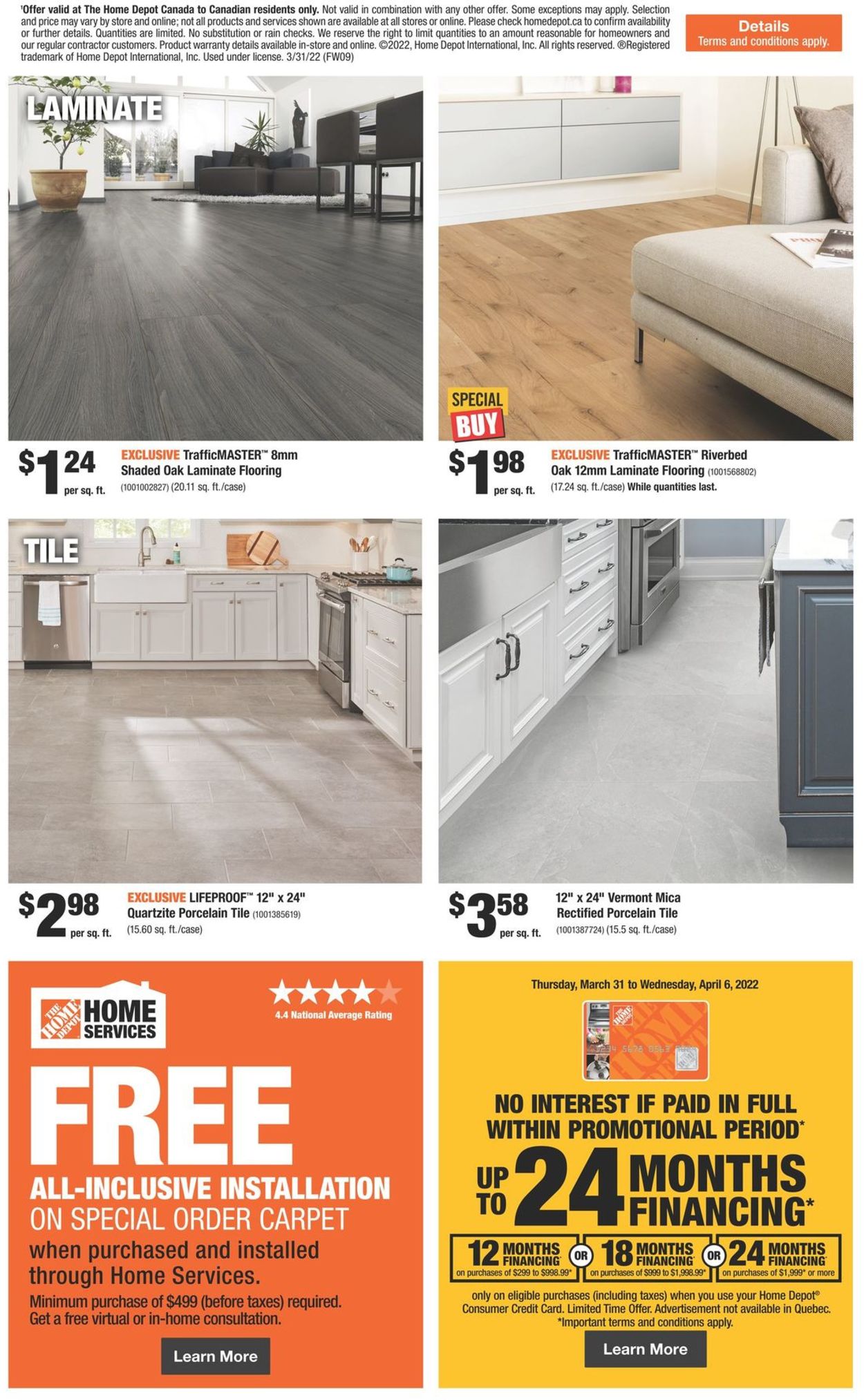 Home Depot Flyer - 03/31-04/06/2022 (Page 18)
