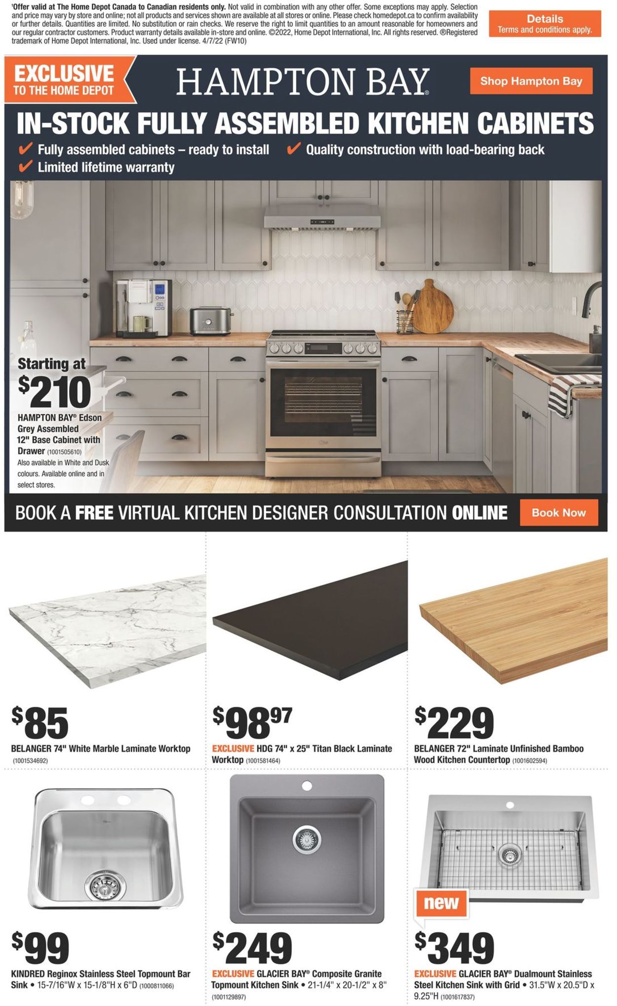 Home Depot Flyer - 04/07-04/13/2022 (Page 22)