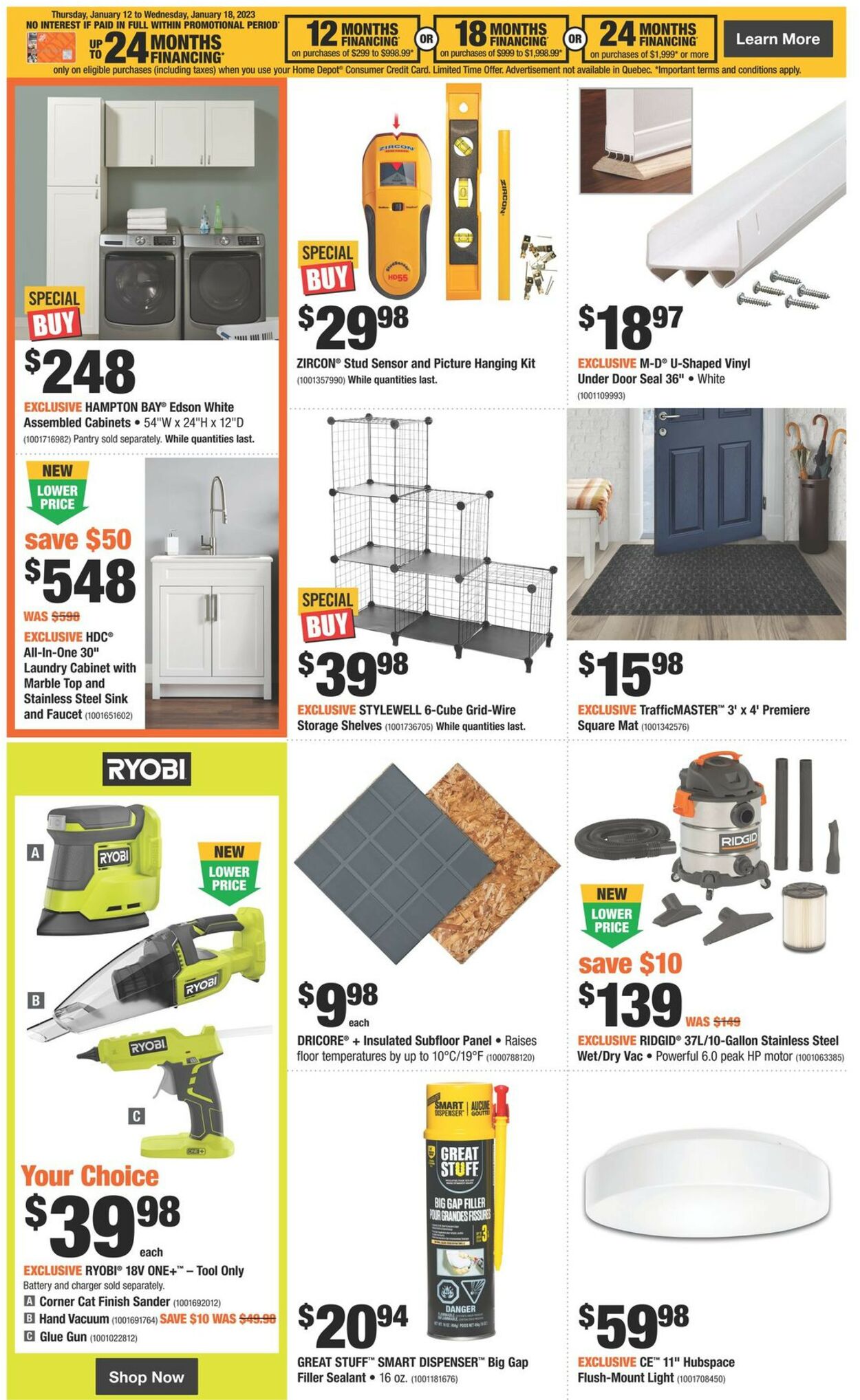 Home Depot Flyer - 01/12-01/18/2023 (Page 3)