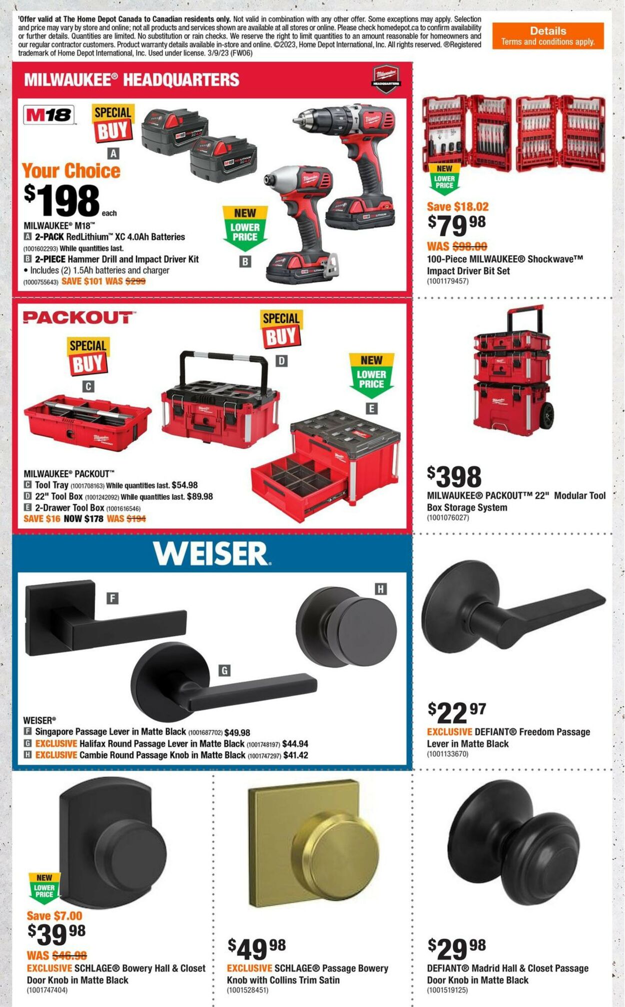 Home Depot Flyer - 03/09-03/15/2023 (Page 16)