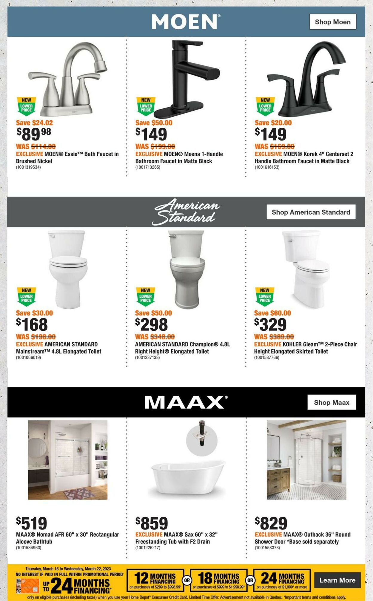 Home Depot Flyer - 03/16-03/22/2023 (Page 12)