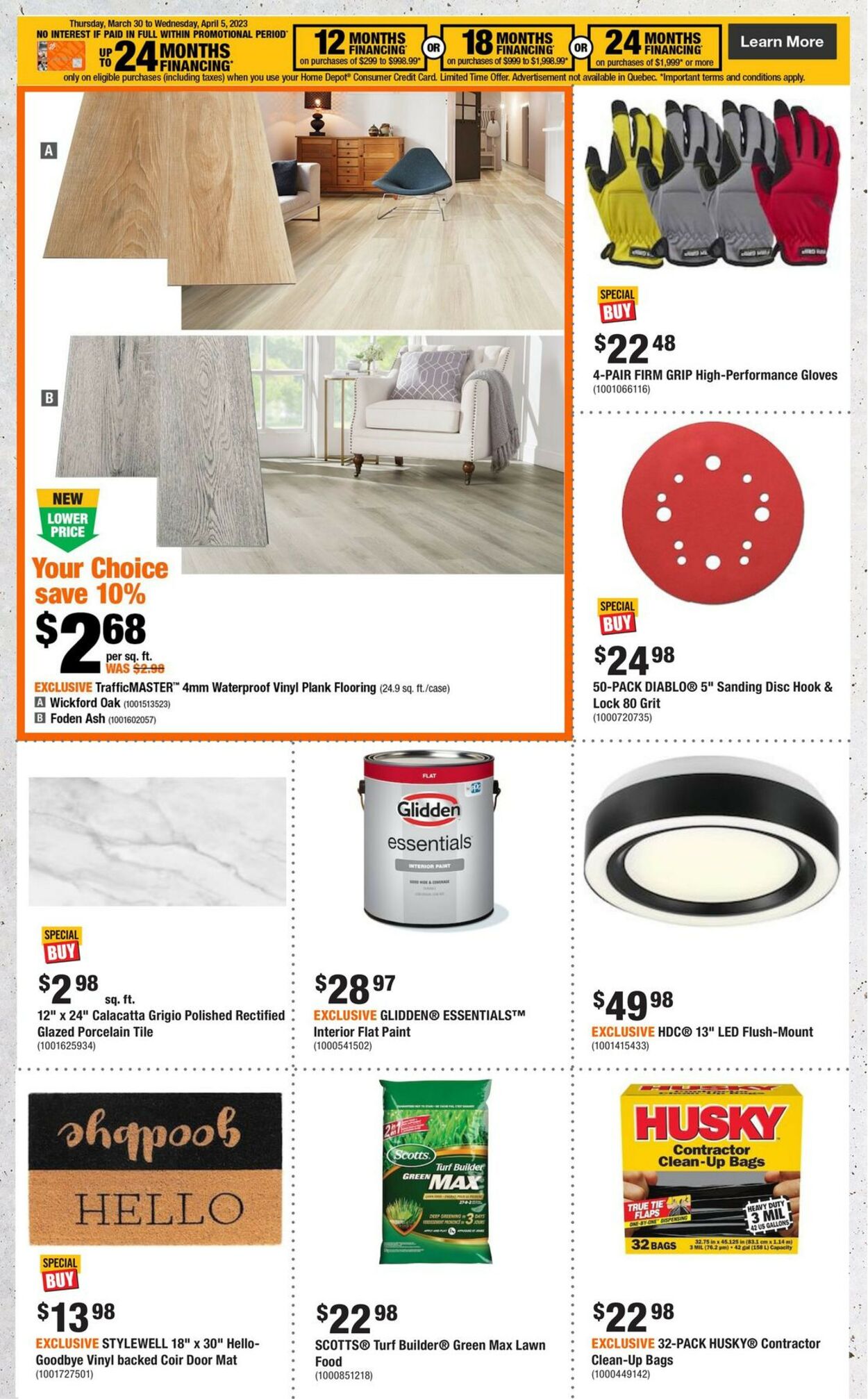 Home Depot Flyer - 03/30-04/05/2023 (Page 2)
