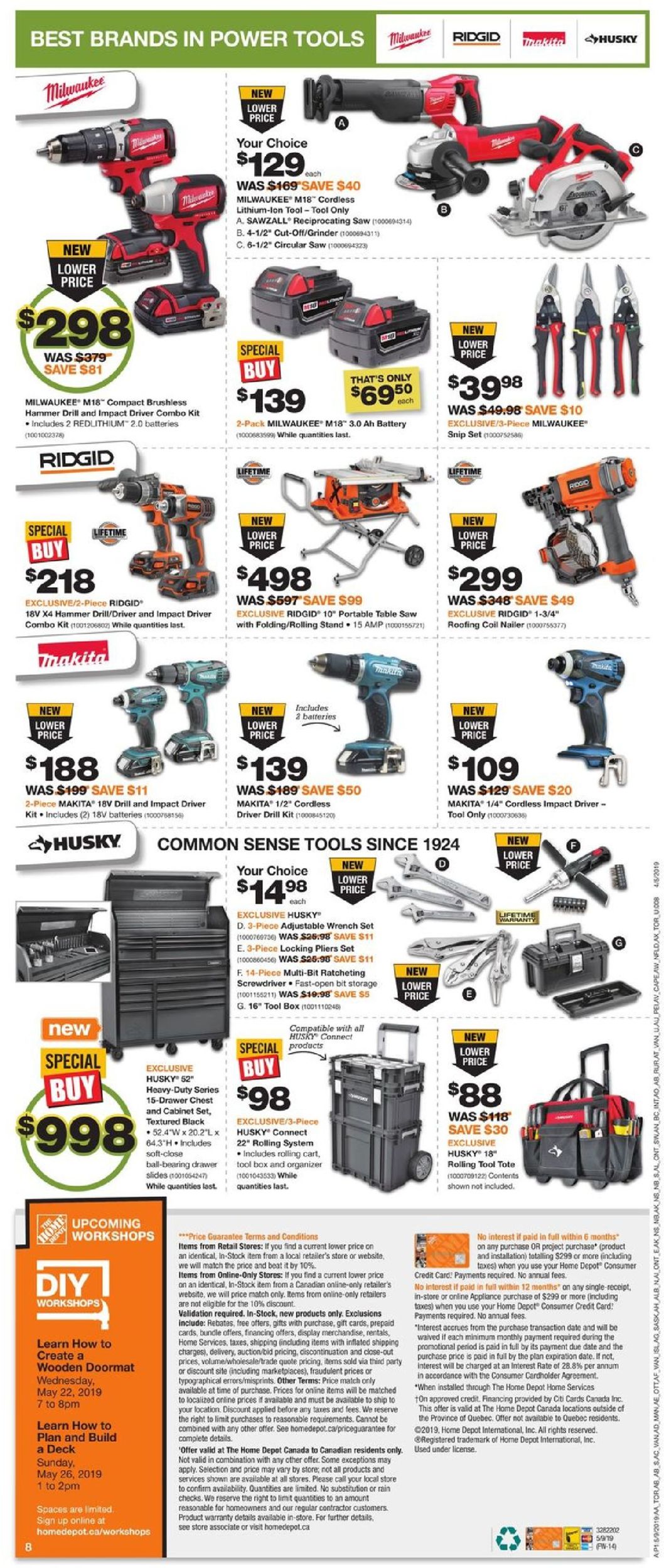 Home Depot Flyer - 05/09-05/15/2019 (Page 10)