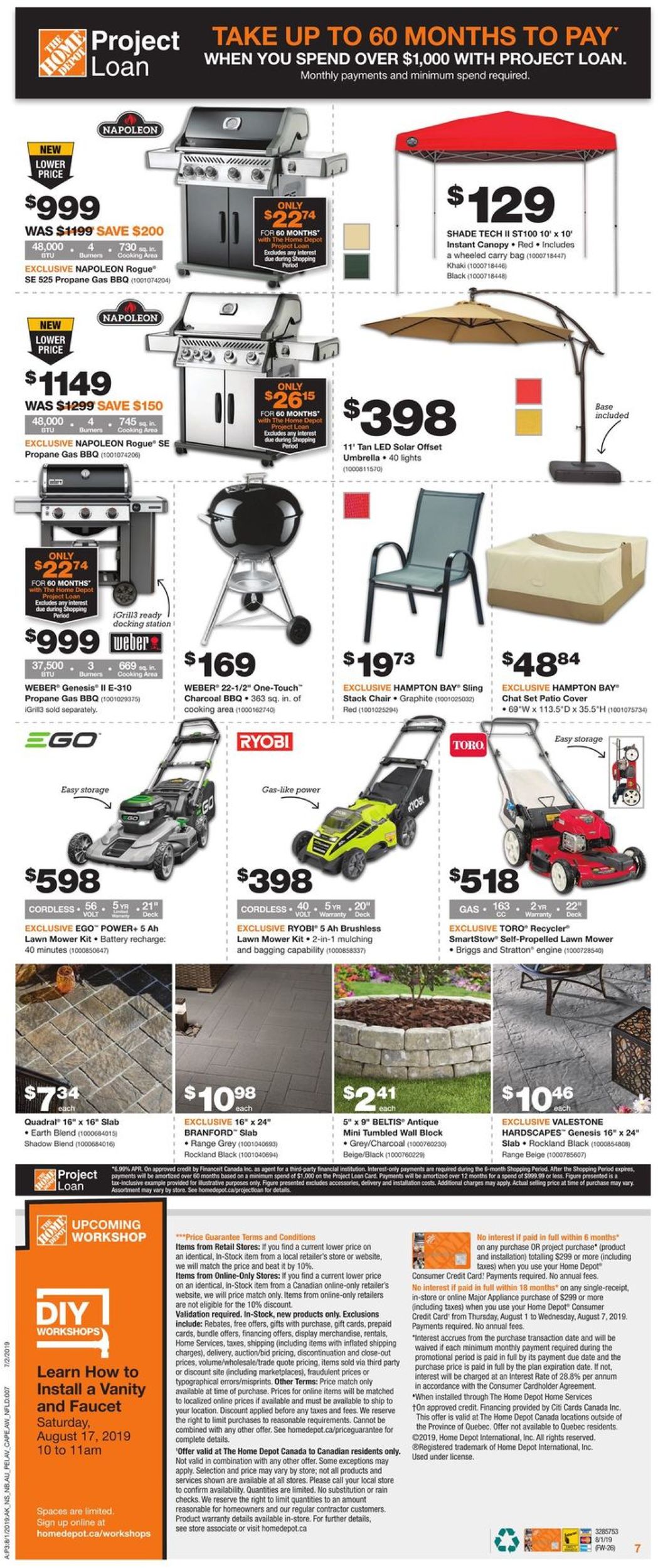 Home Depot Flyer - 08/01-08/07/2019 (Page 7)