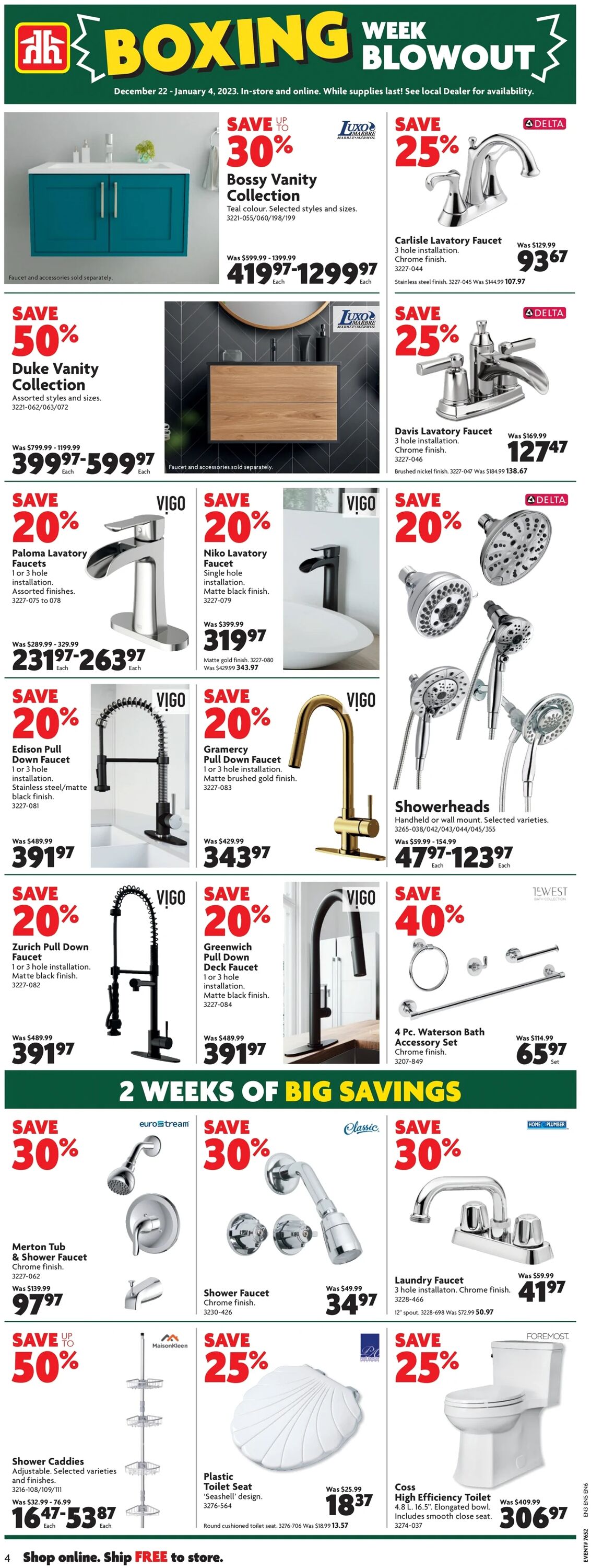 Home Hardware Flyer - 12/22-01/04/2023 (Page 4)