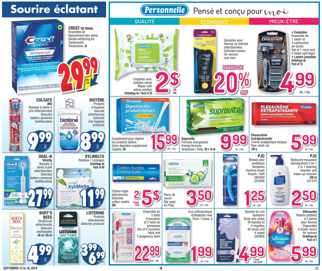 Jean Coutu Flyer - 09/12-09/18/2019 (Page 4)