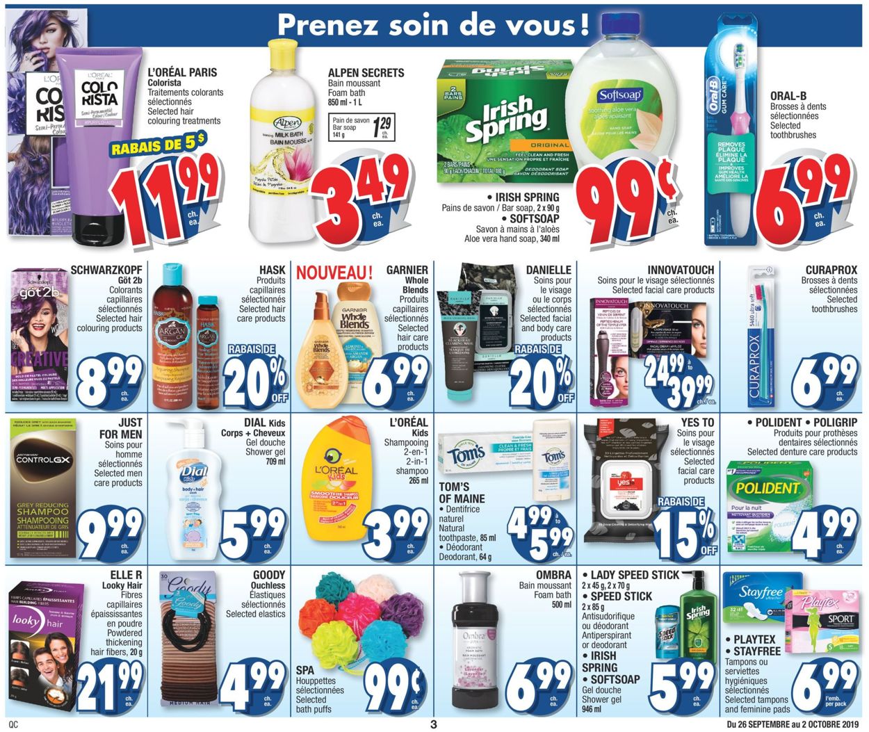 Jean Coutu Flyer - 09/26-10/02/2019 (Page 3)