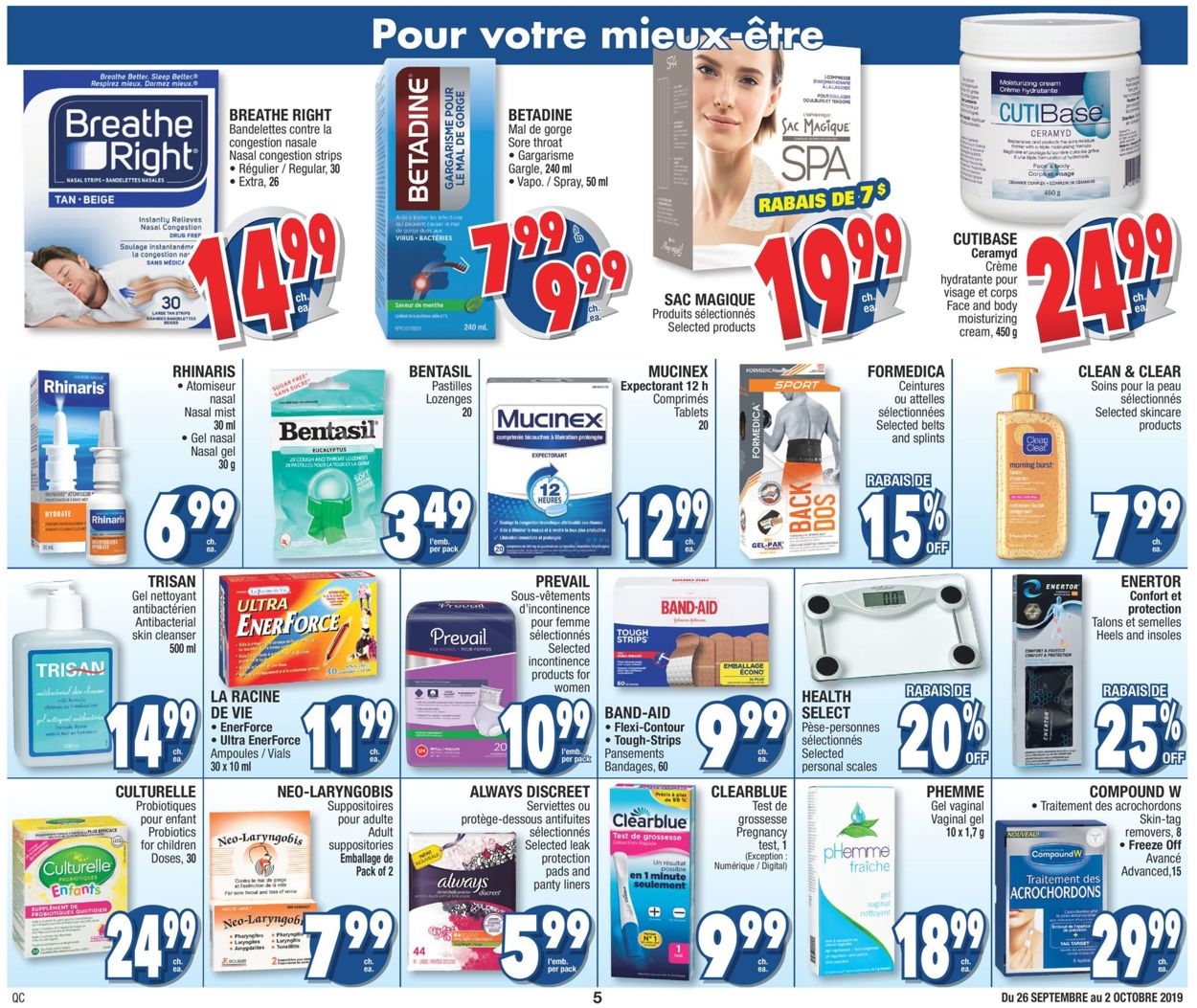 Jean Coutu Flyer - 09/26-10/02/2019 (Page 5)